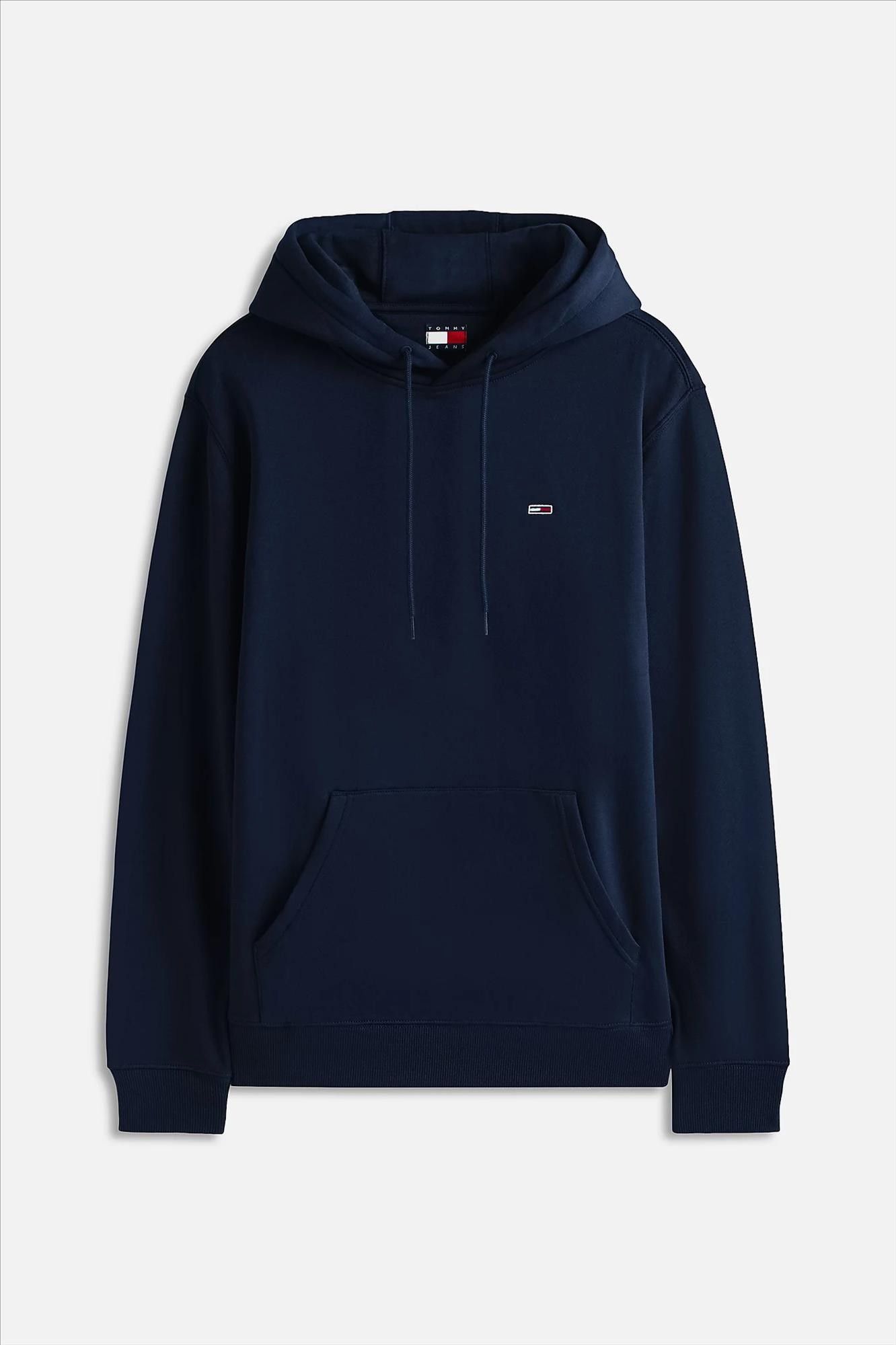 Tommy Jeans - Donkerblauwe Regular Flag hoodie