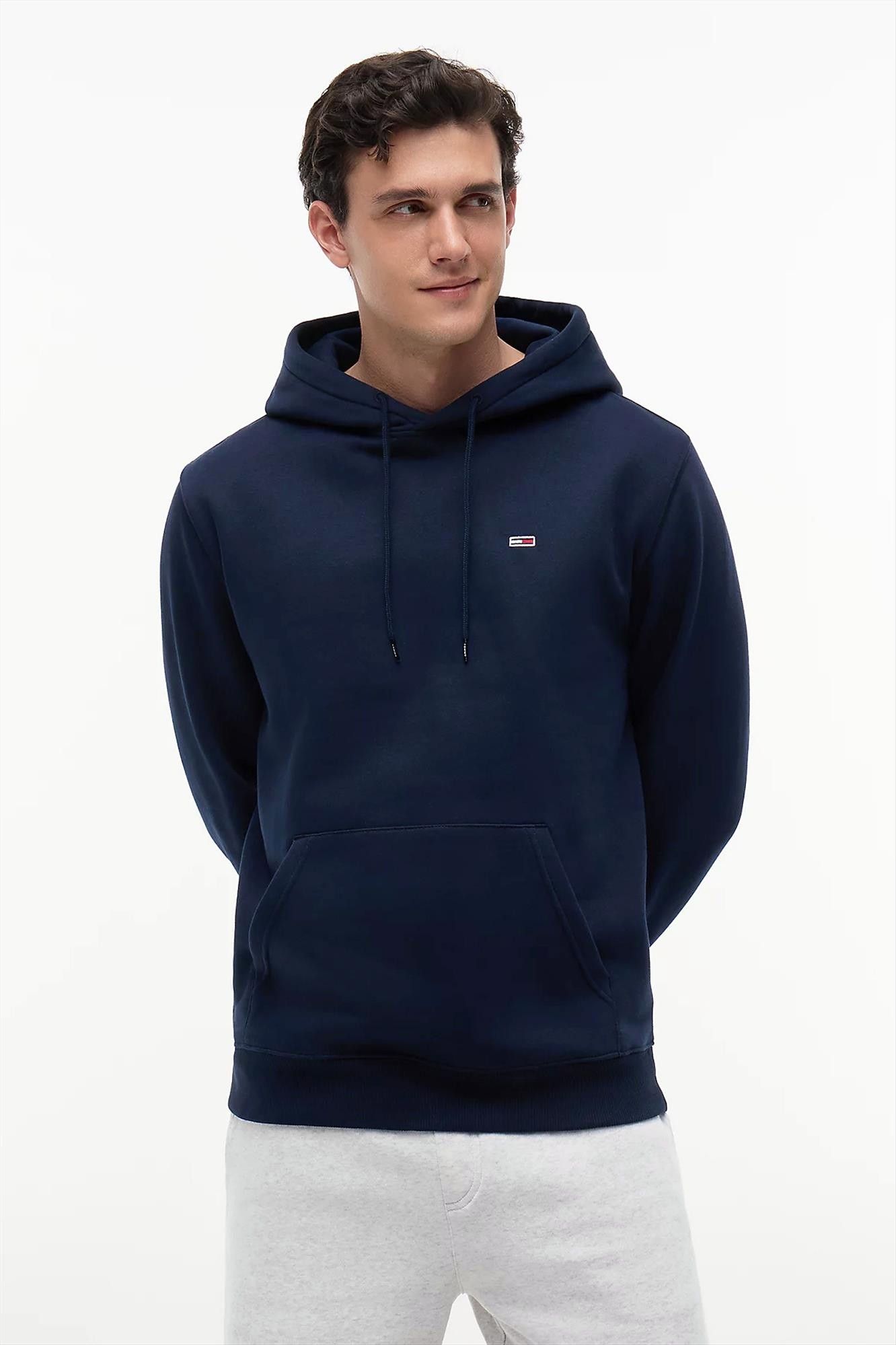Tommy Jeans - Donkerblauwe Regular Flag hoodie