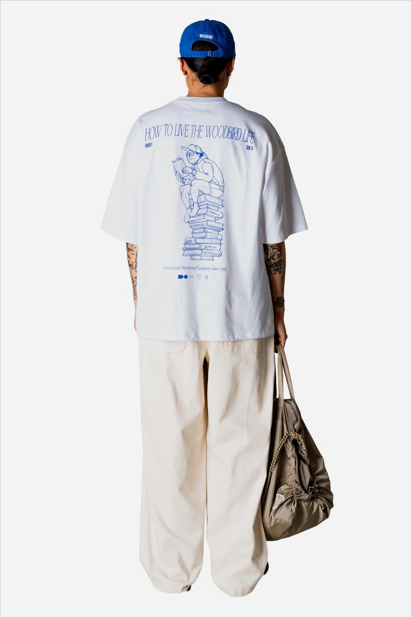 WOODBIRD - Witte Beam Book T-shirt