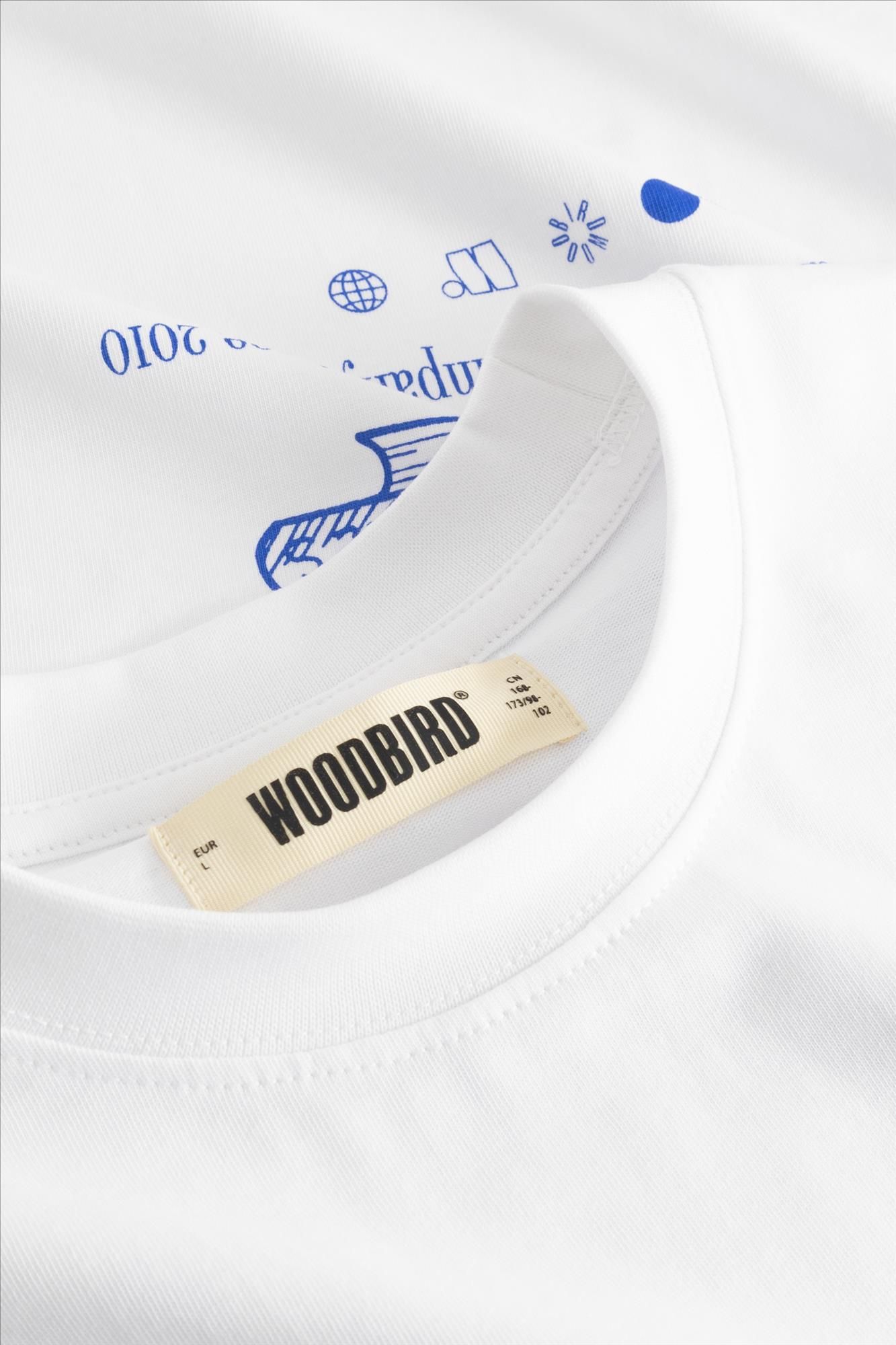 WOODBIRD - Witte Beam Book T-shirt