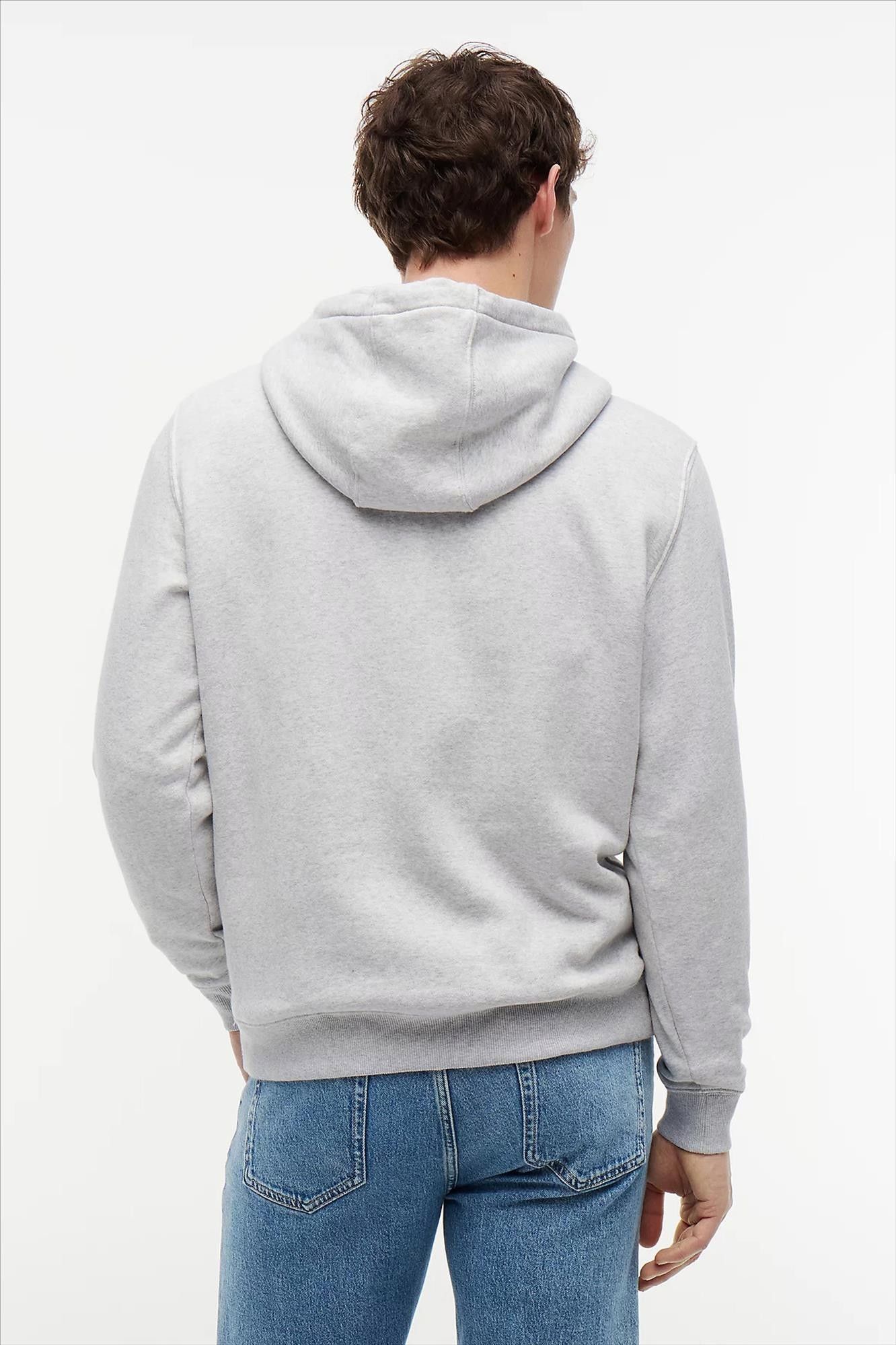 Tommy Jeans - Grijze Regular Flag hoodie