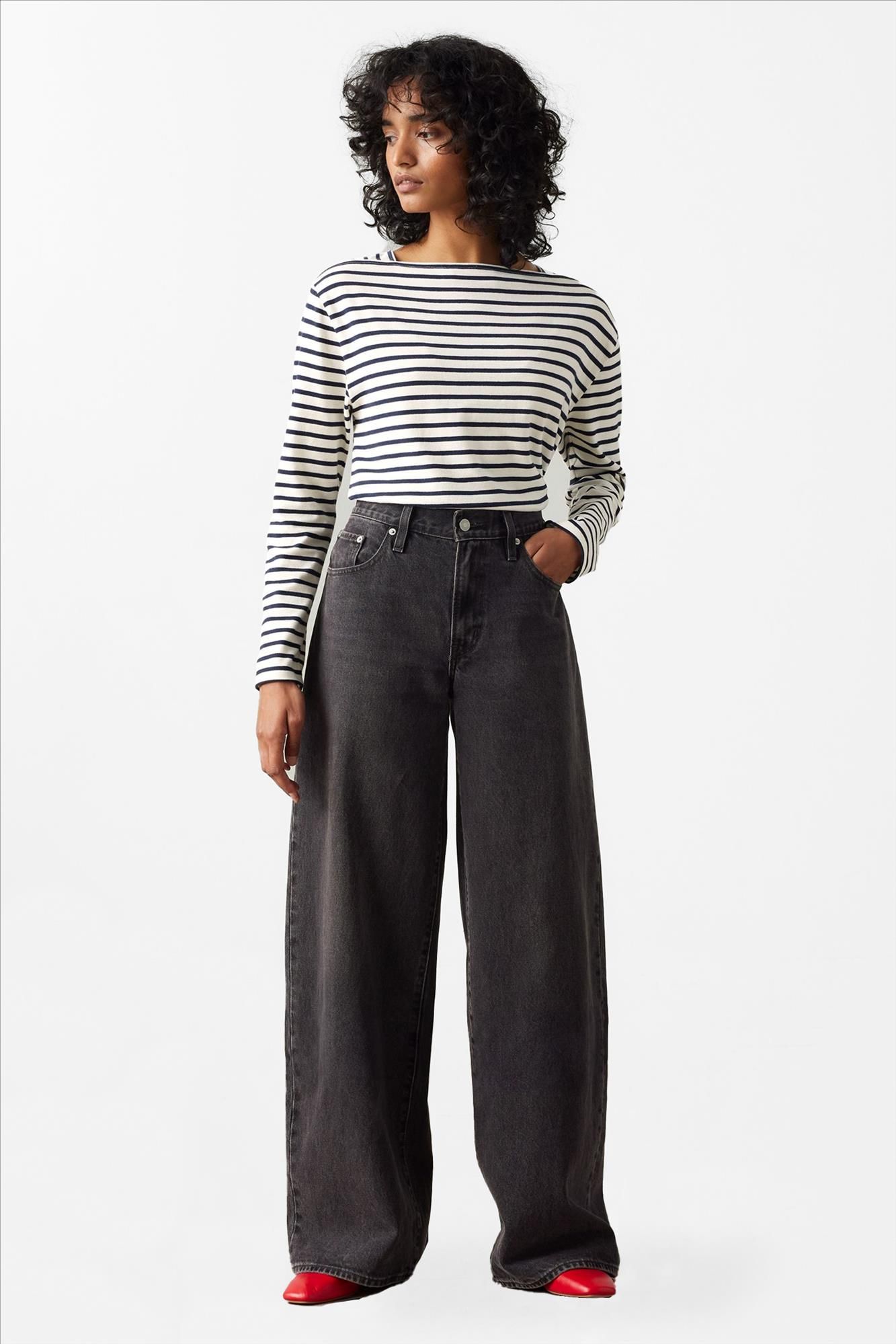 Levi's - Donkergrijze XL Straight jeans