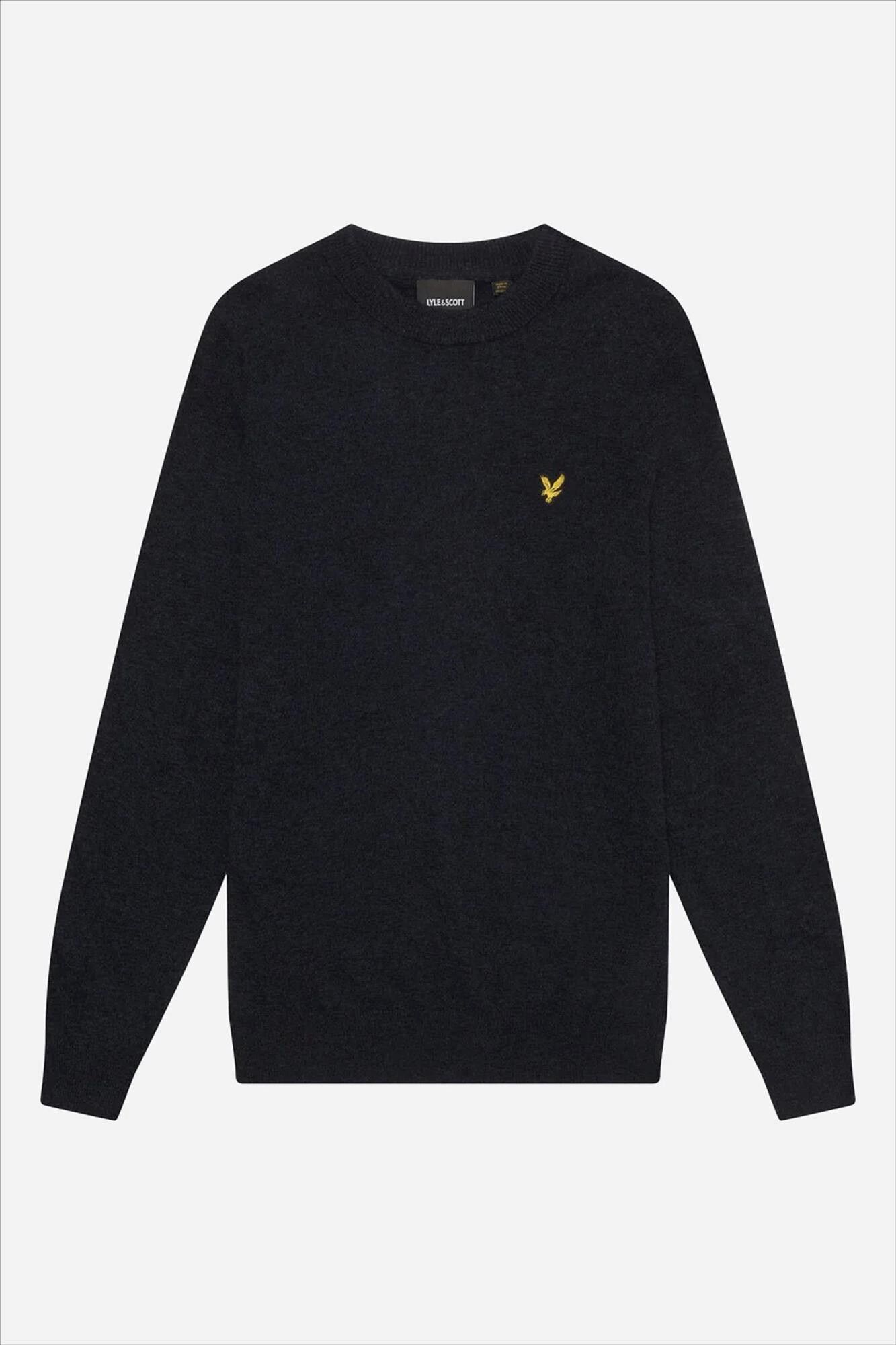 Lyle & Scott - Donkerblauwe Lambswool Blend trui