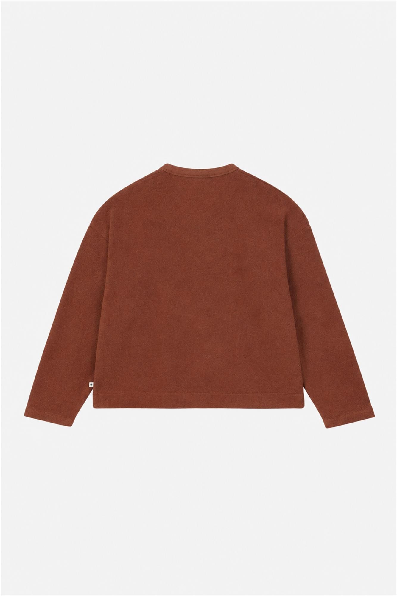 arsene & les pipelettes - Donkerbruine Eponge cardigan