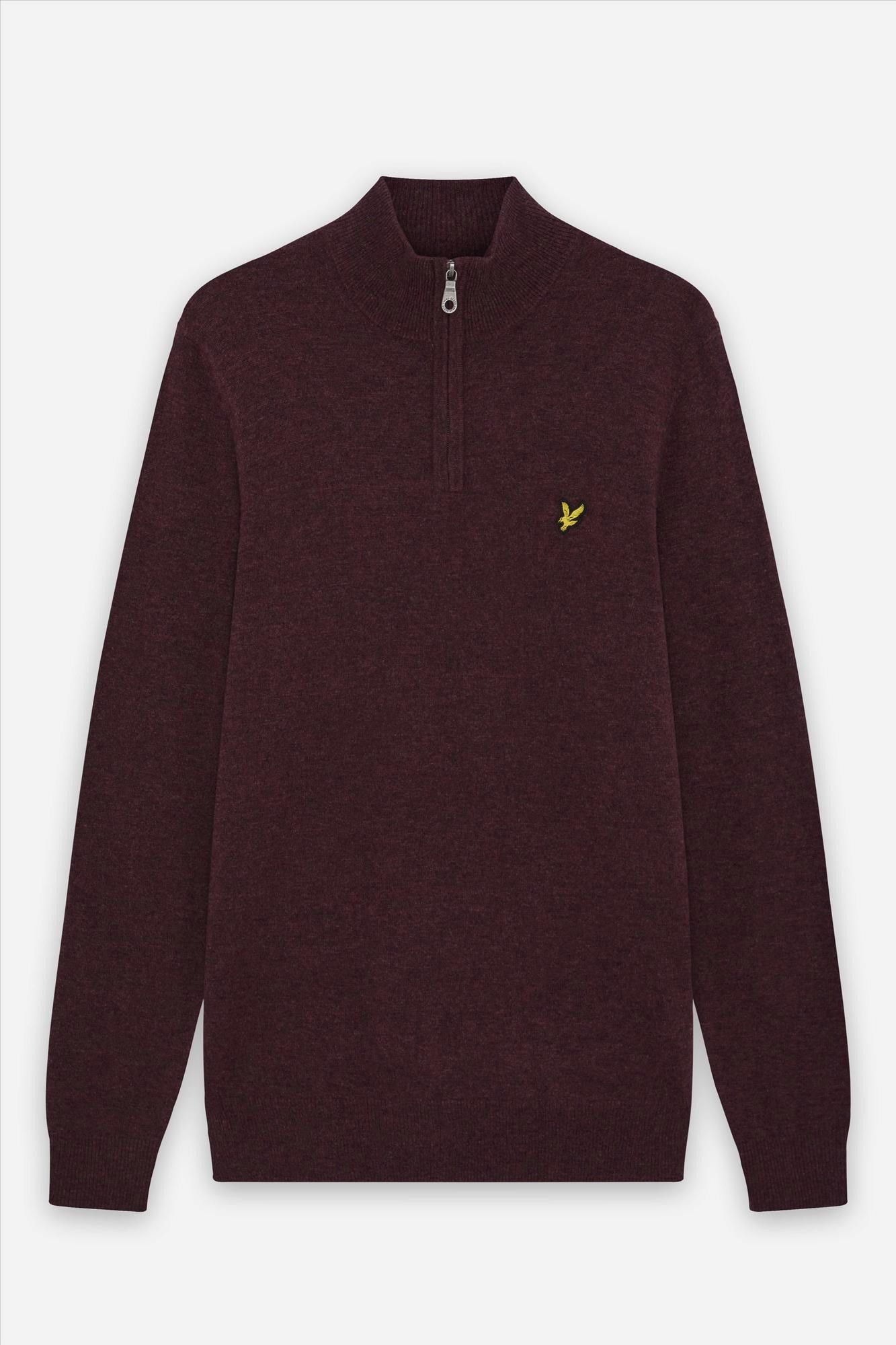 Lyle & Scott - Bordeaux Quarter Zip trui