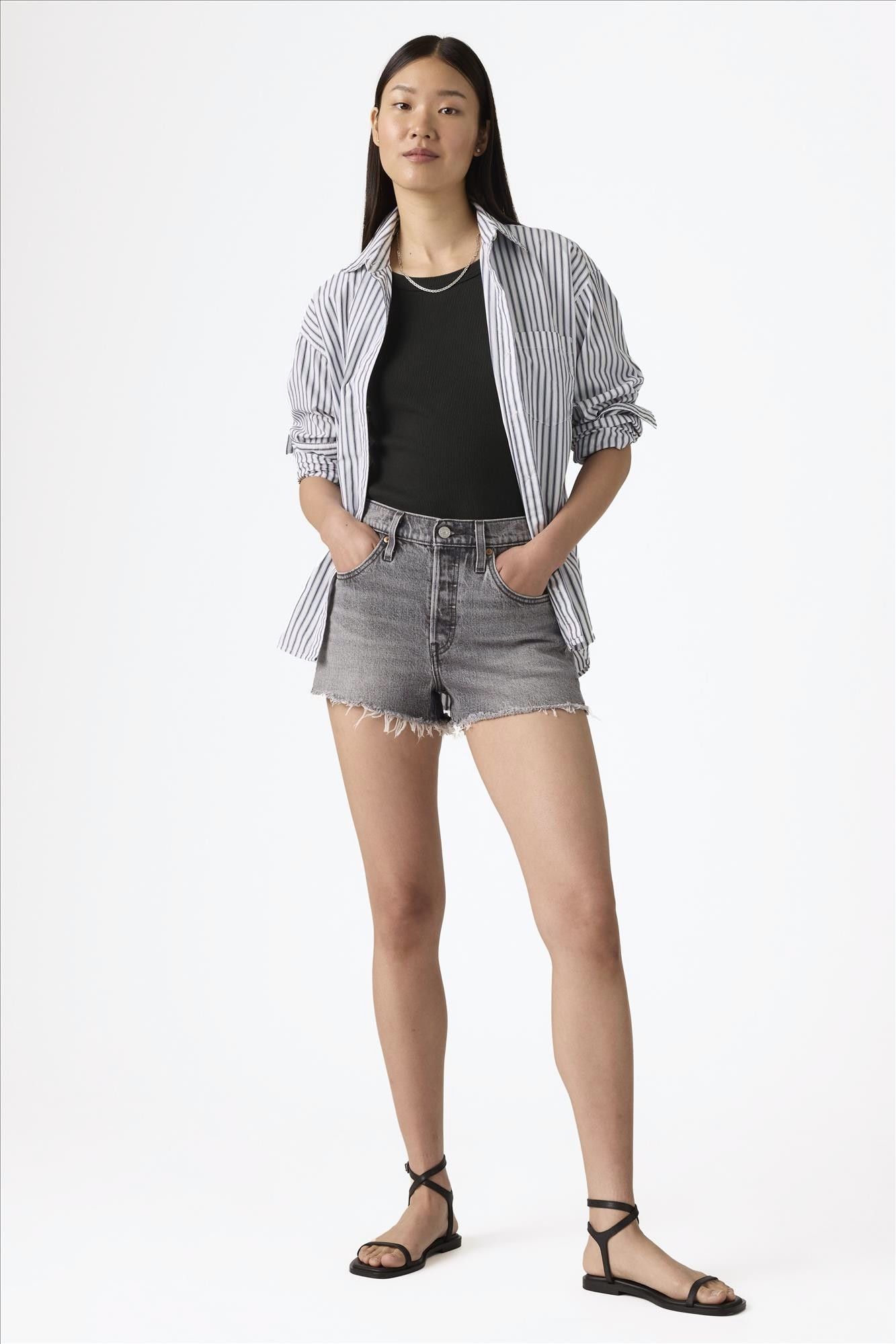 Levi's - Grijze 501 Original short