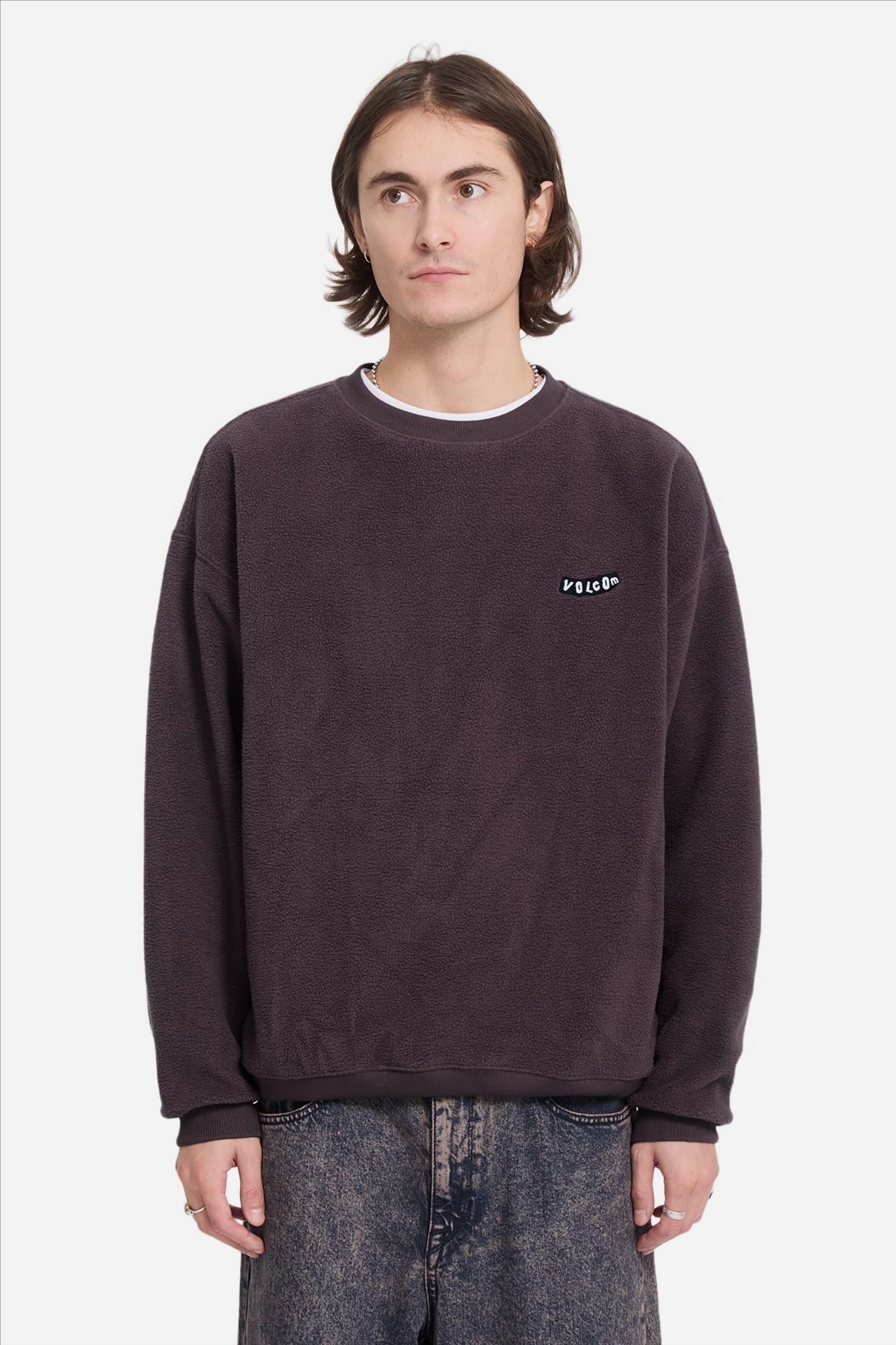 Volcom - Bruinpaarse Too Kool sweater