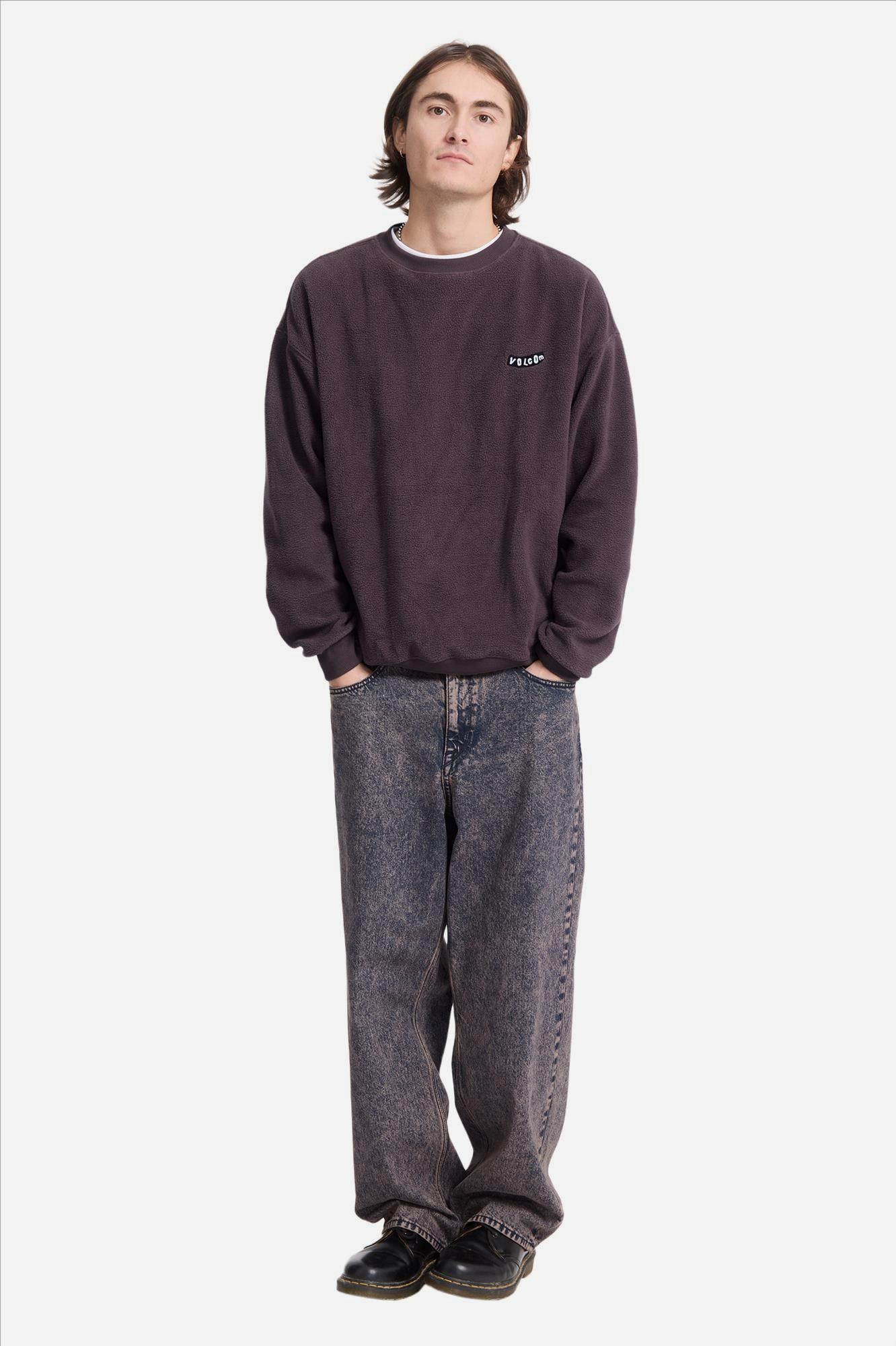 Volcom - Bruinpaarse Too Kool sweater