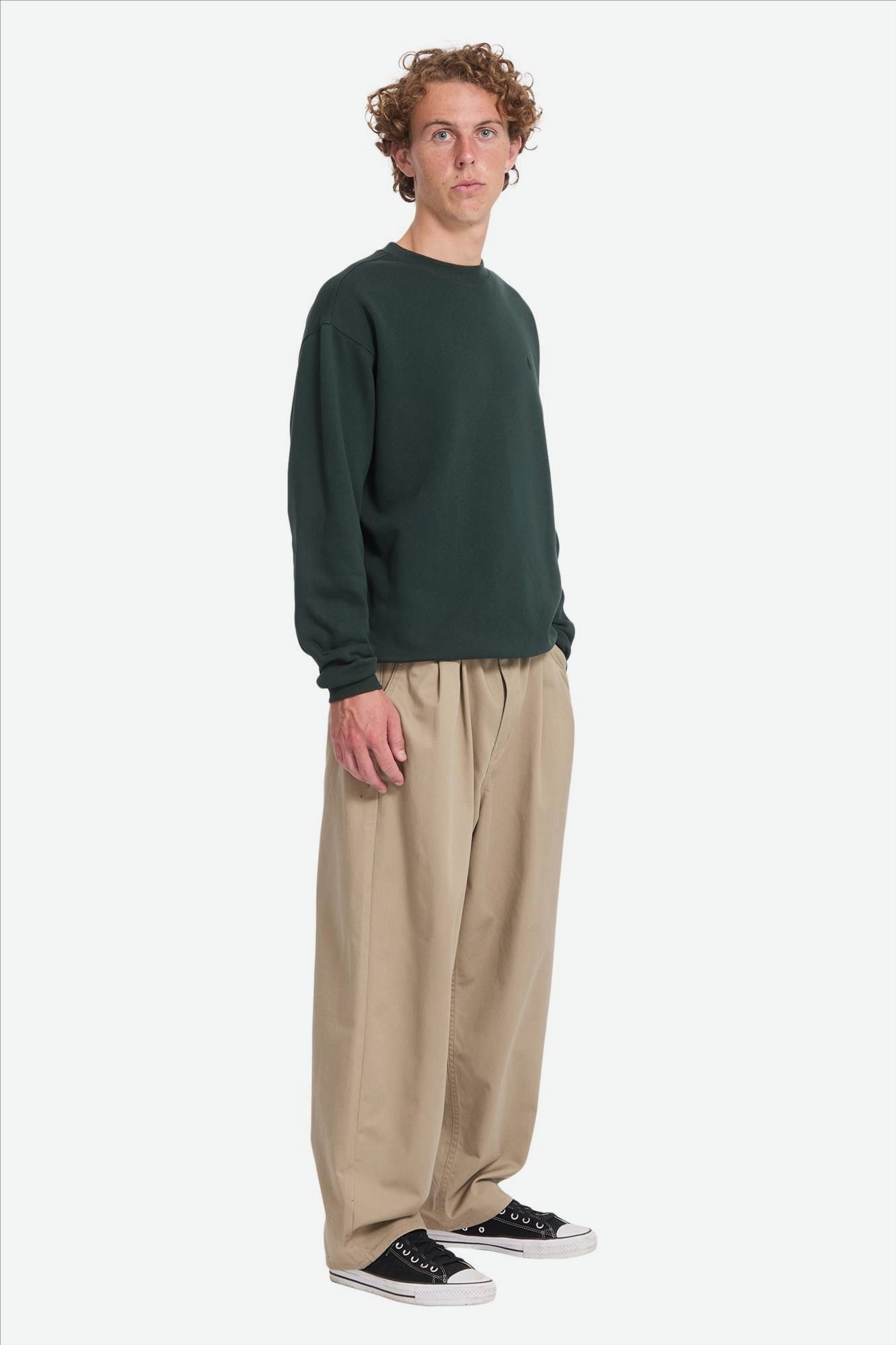 Volcom - Donkergroene Single Stone sweater