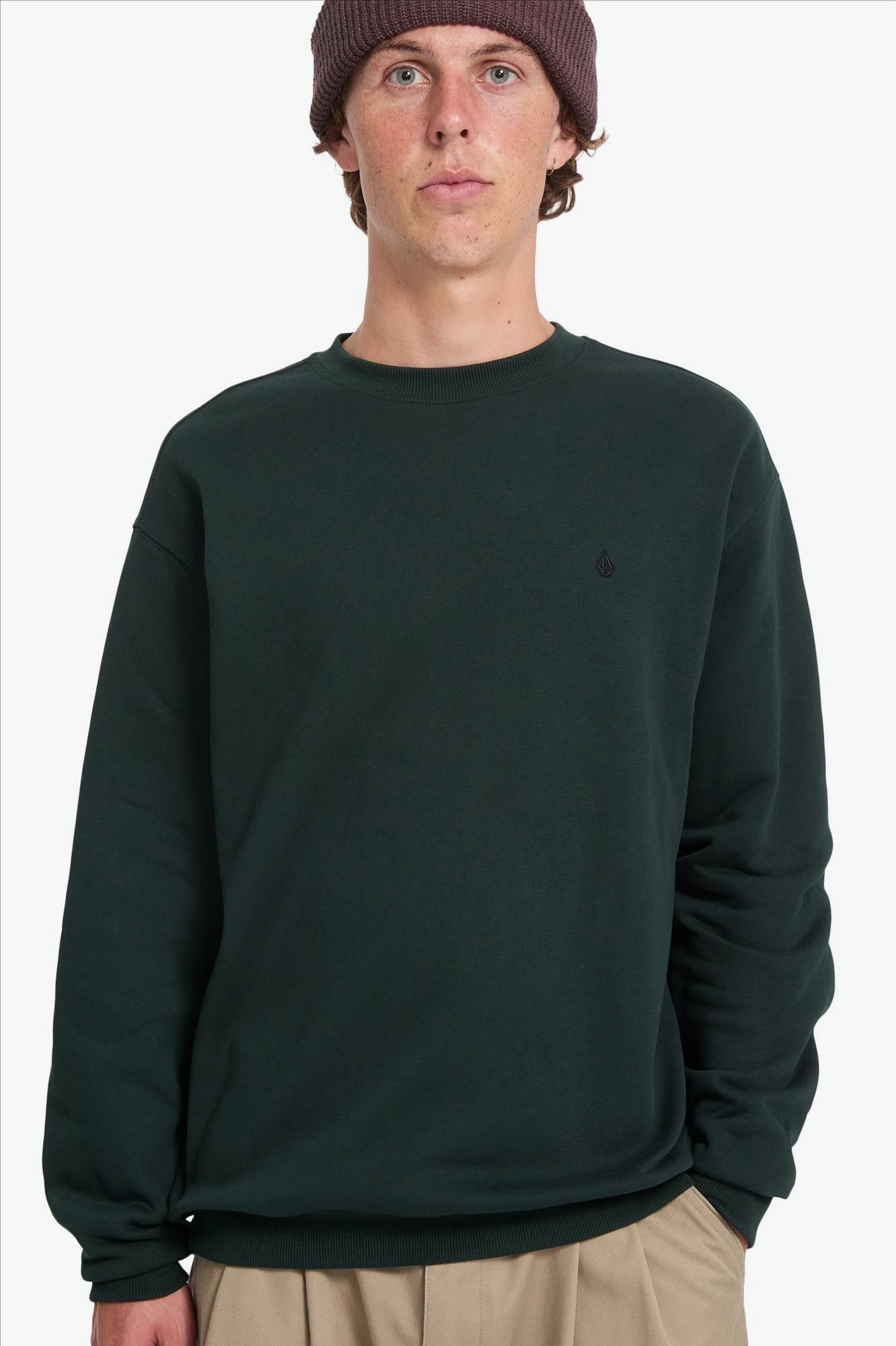 Volcom - Donkergroene Single Stone sweater