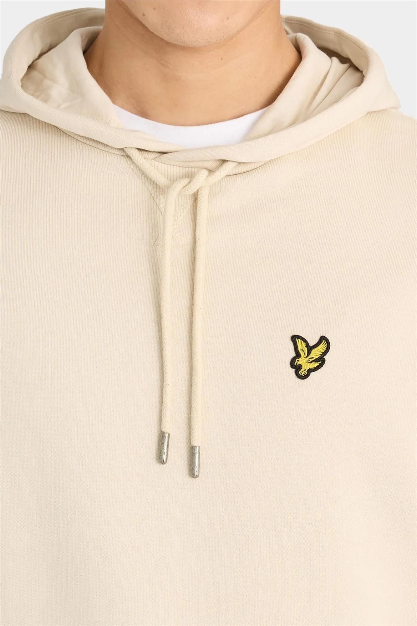 Lyle & Scott - Ecru Heavyweight Loopback hoodie
