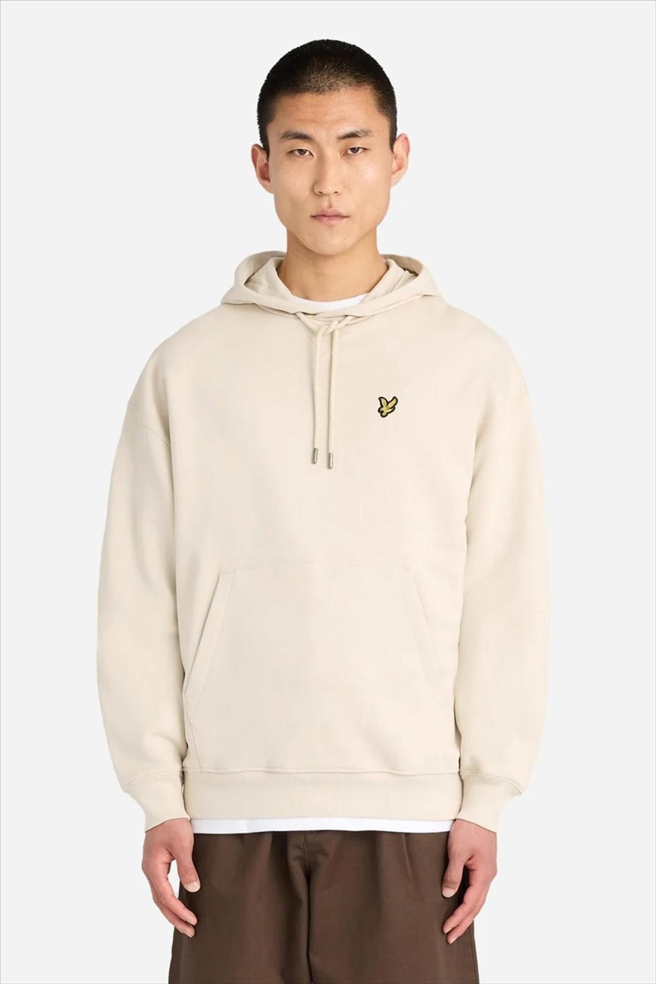 Lyle & Scott - Ecru Heavyweight Loopback hoodie