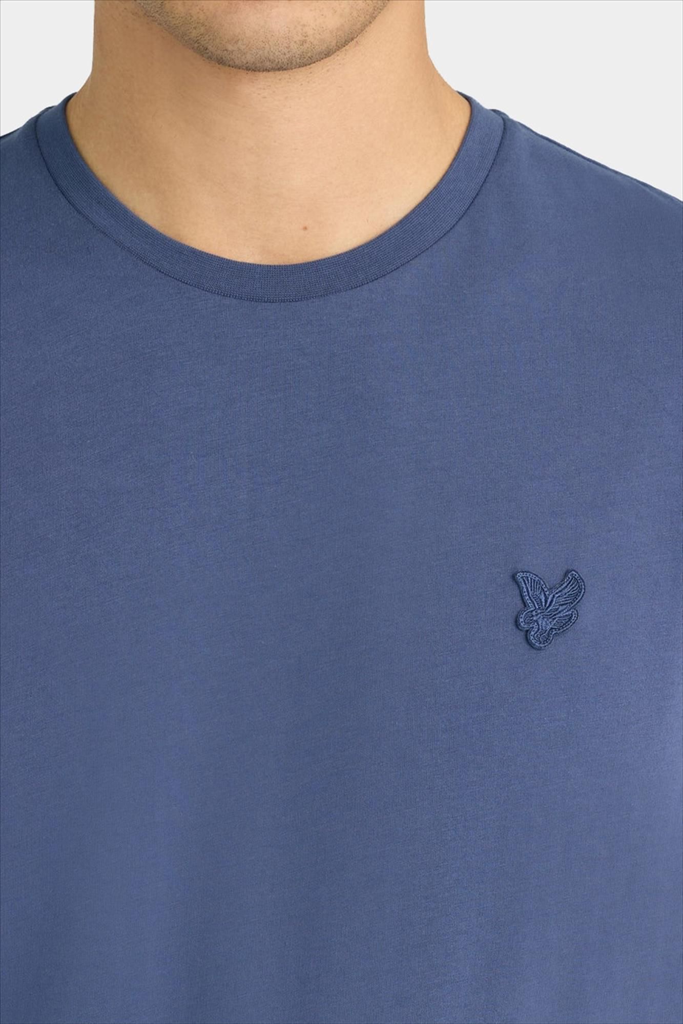Lyle & Scott - Paarsblauwe Superfine T-shirt