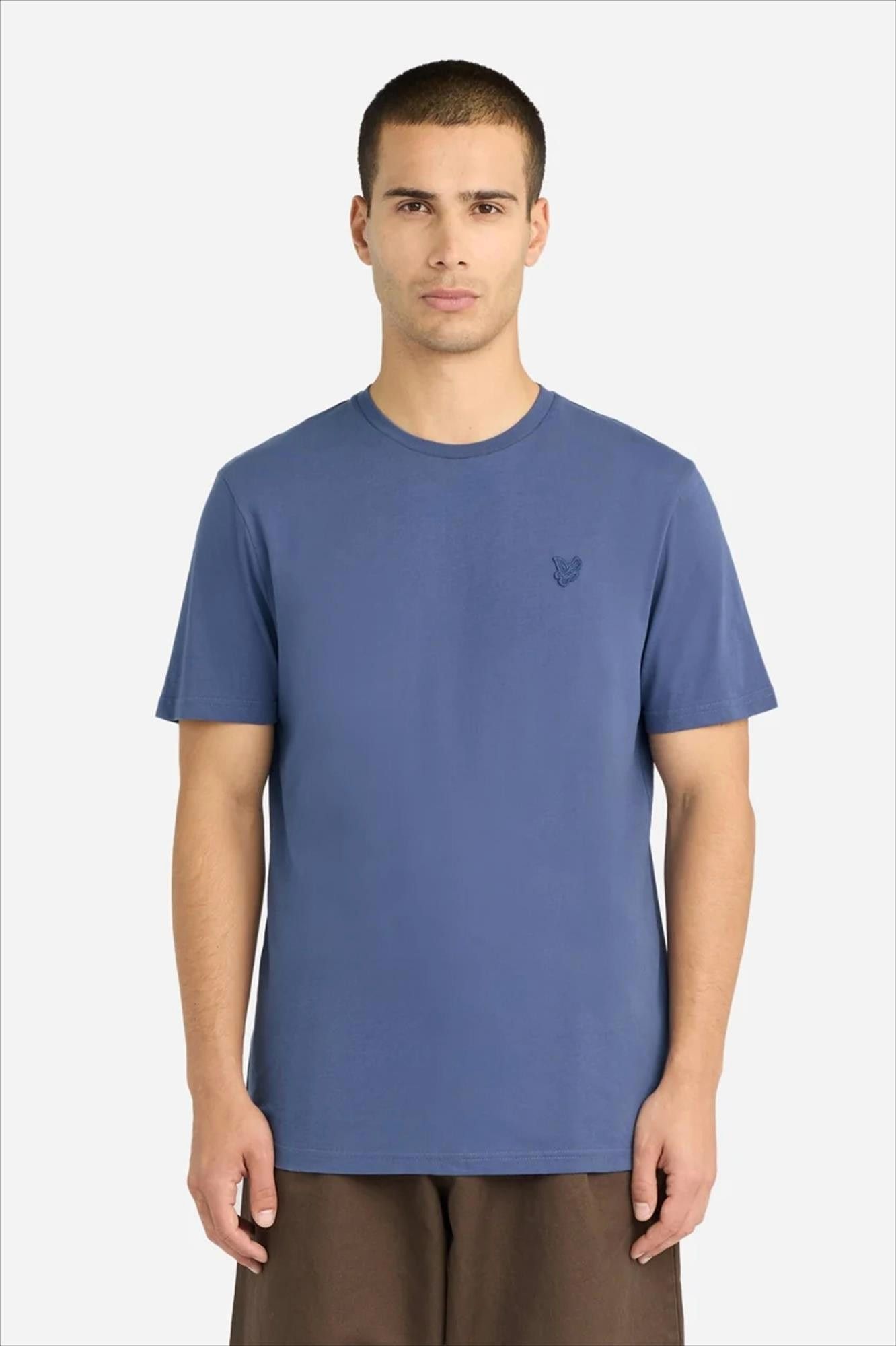 Lyle & Scott - Paarsblauwe Superfine T-shirt