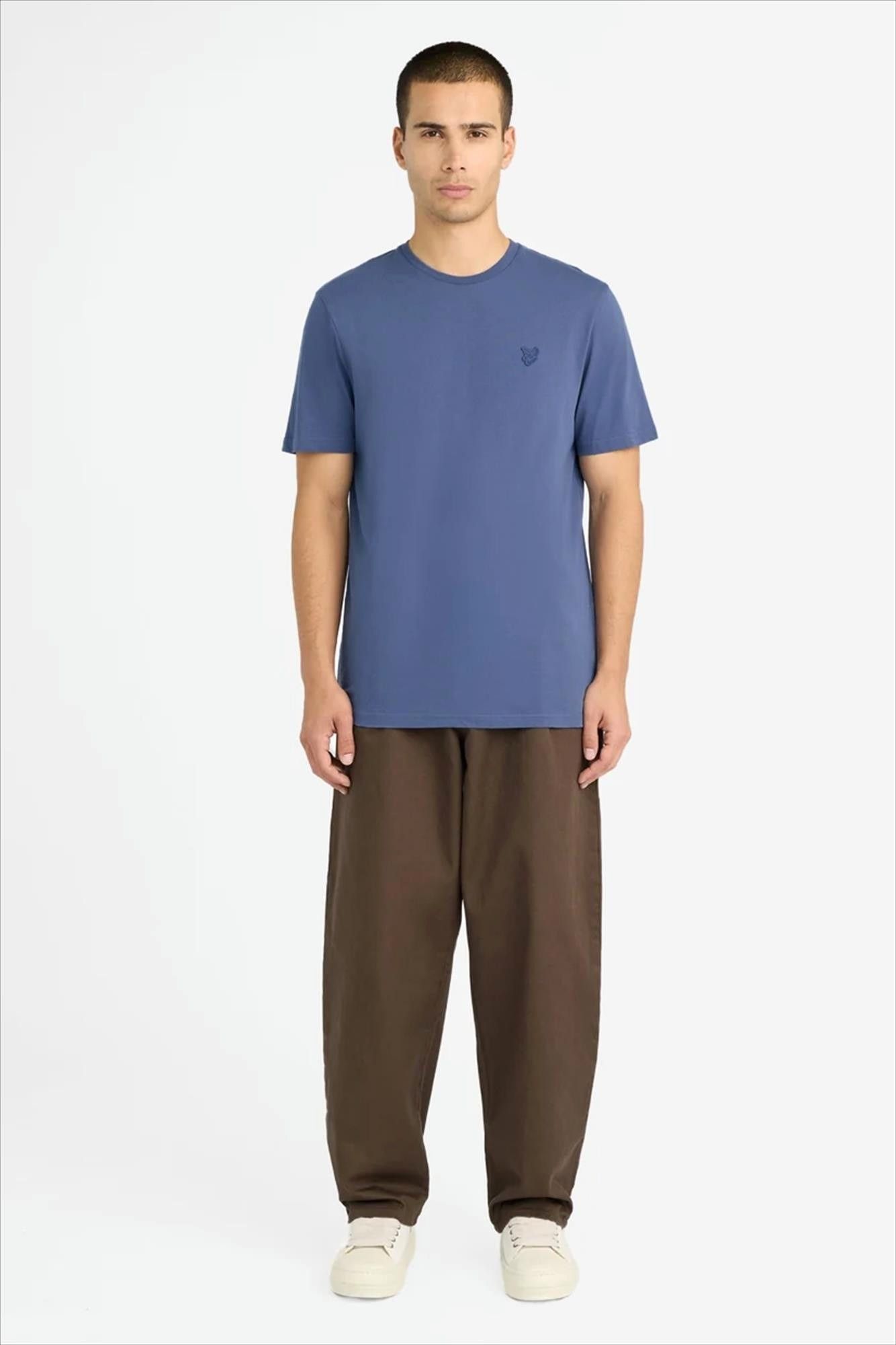 Lyle & Scott - Paarsblauwe Superfine T-shirt
