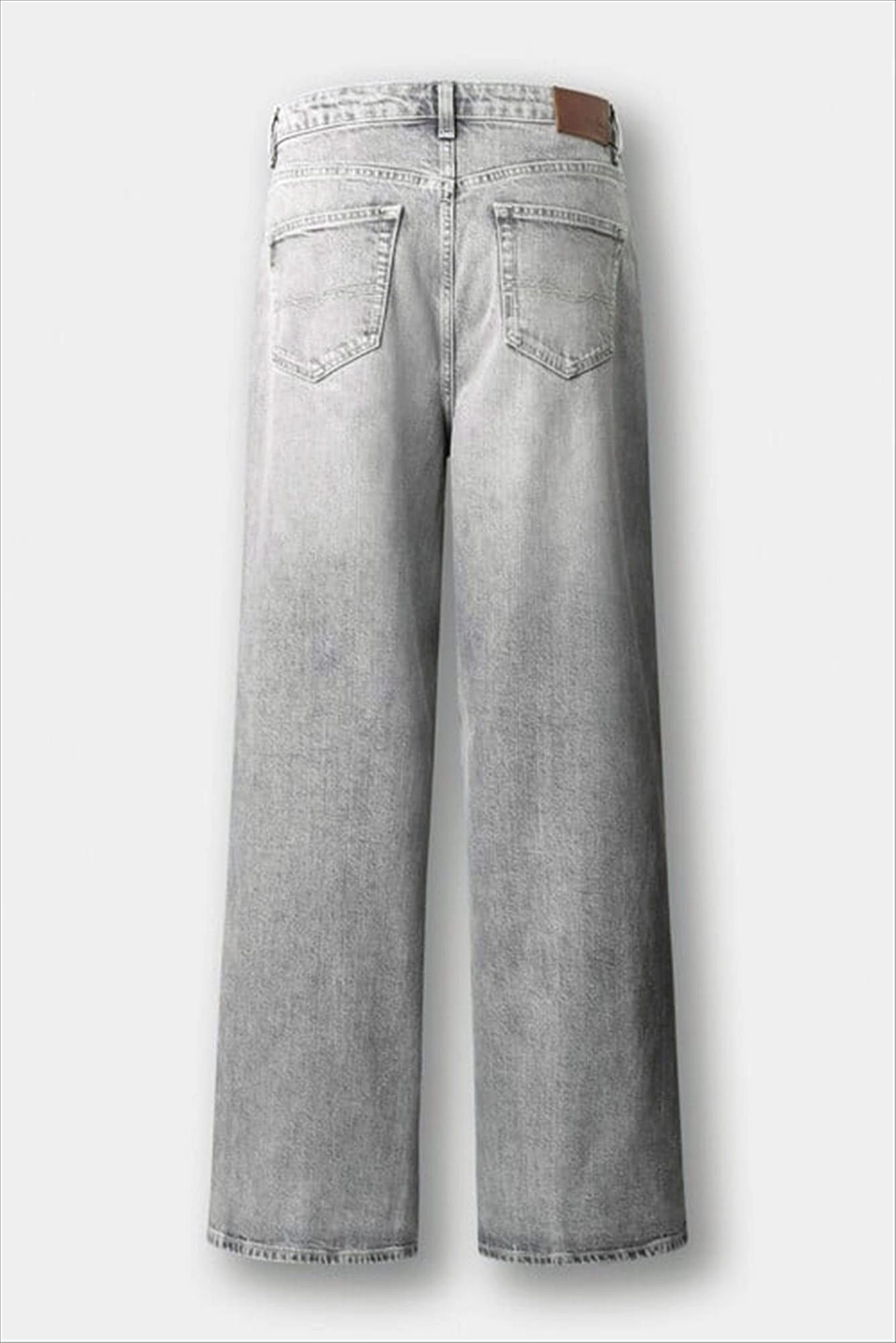 Pepe Jeans London - Grijze Jaimy loose wide jeans