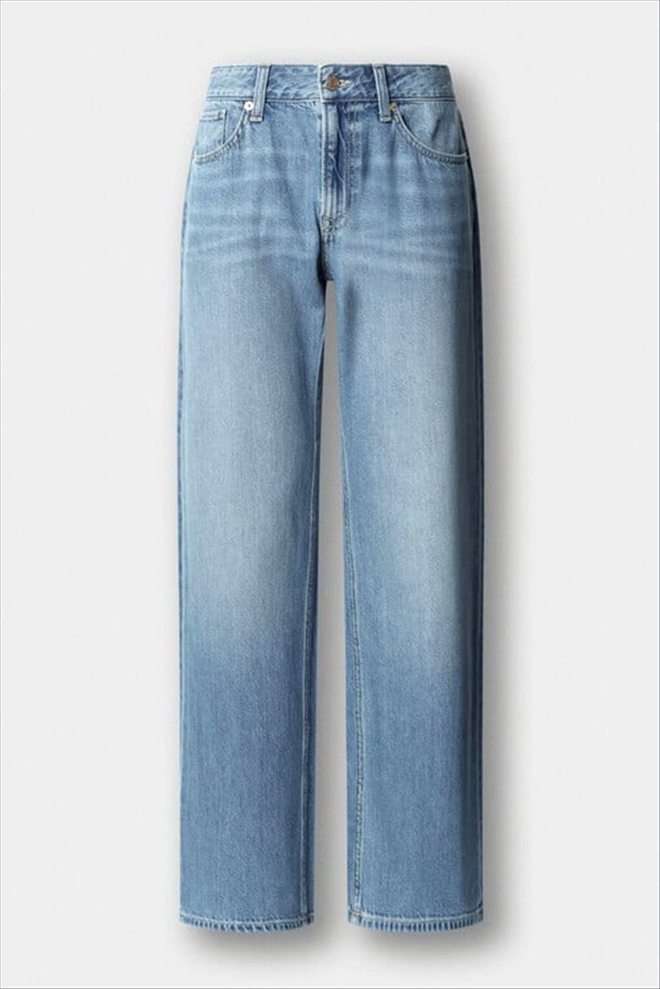 Pepe Jeans London - Blauwe Authentic Sky Nicky loose jeans