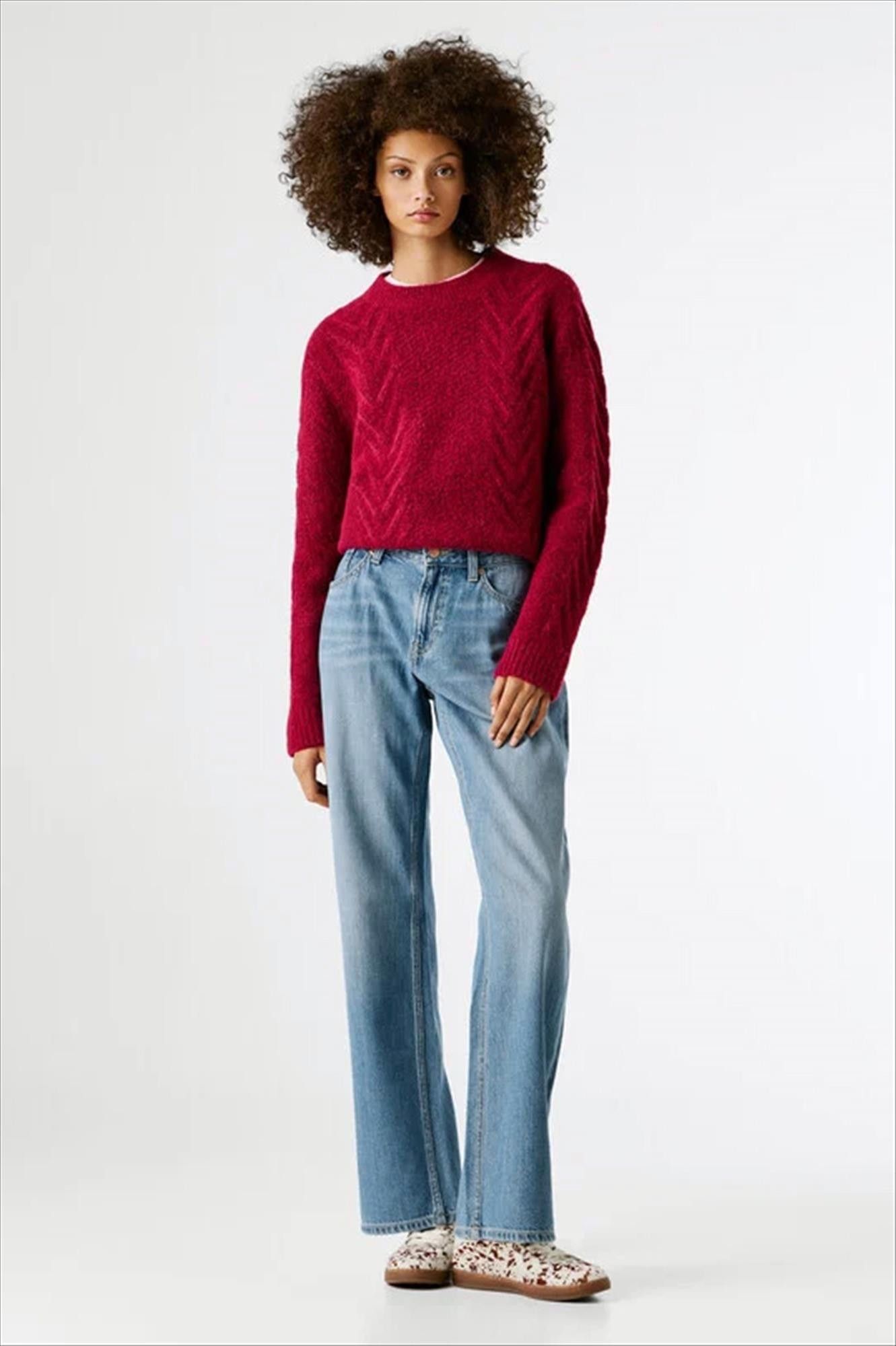 Pepe Jeans London - Blauwe Authentic Sky Nicky loose jeans