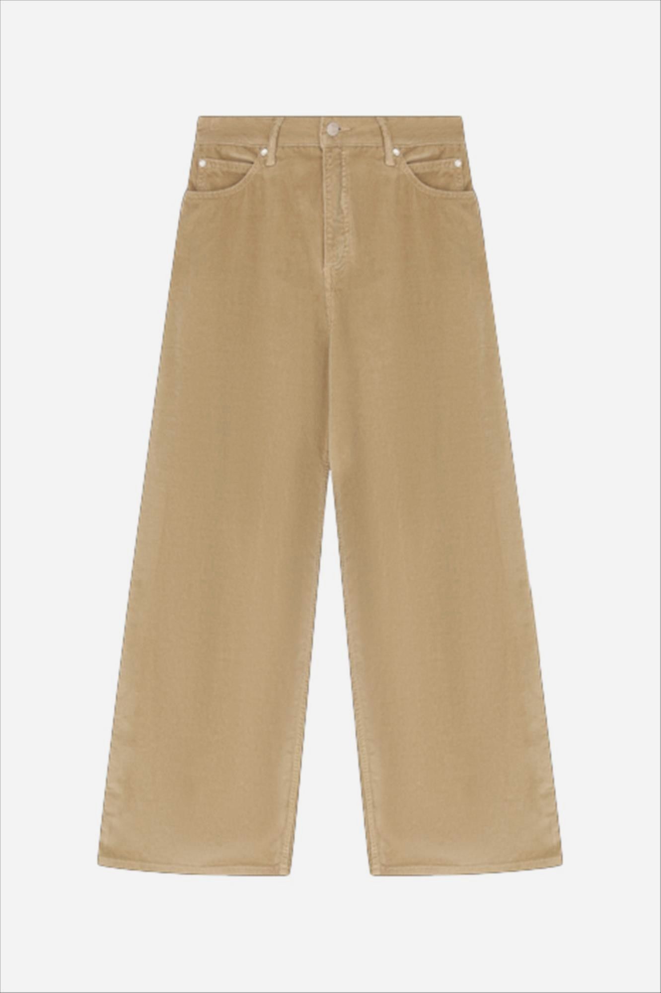 Lee Cooper - Beige Glamour Cordis wide broek