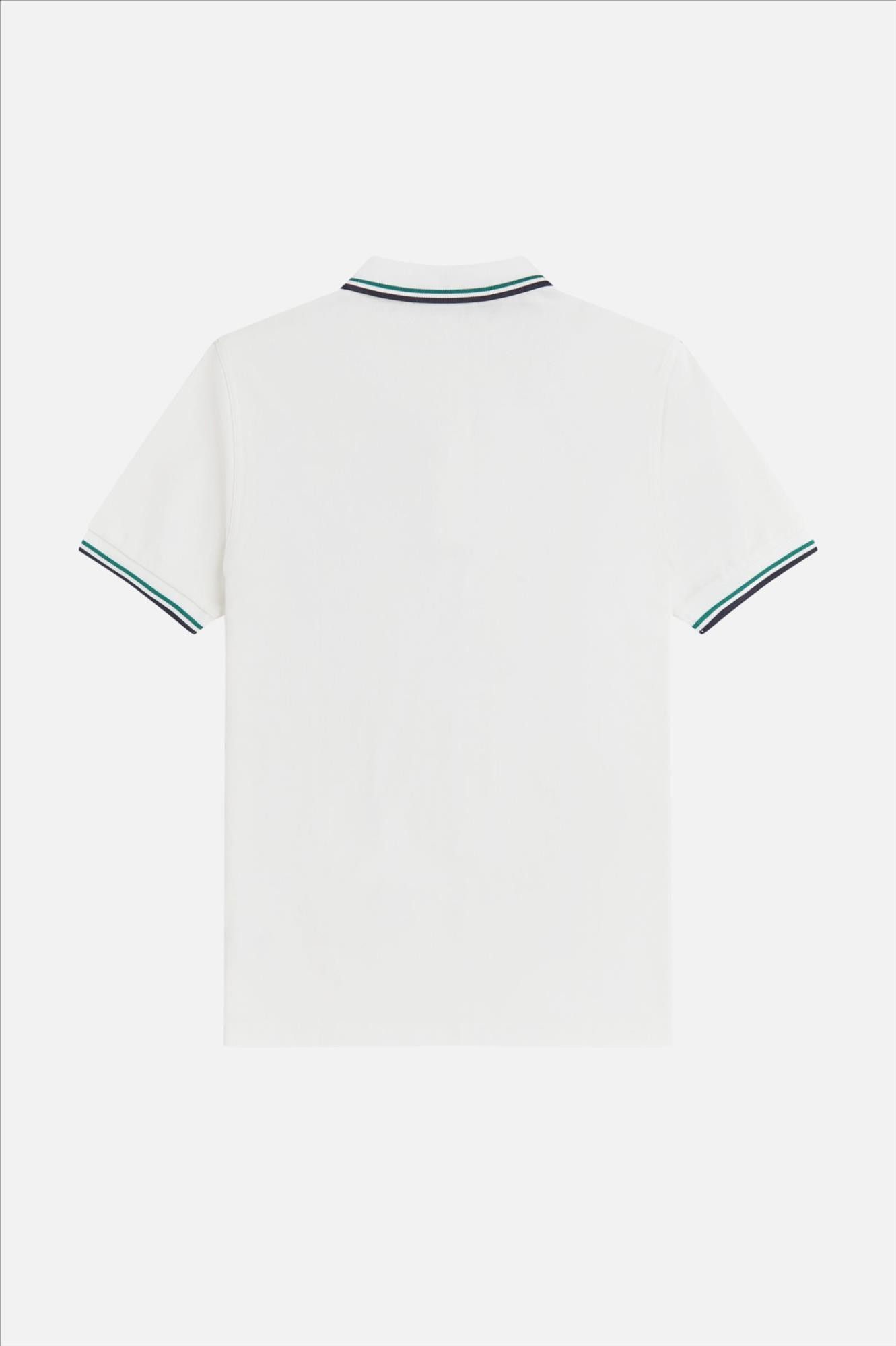 Fred Perry - Wit-Donkerblauwe Twin Tipped polo