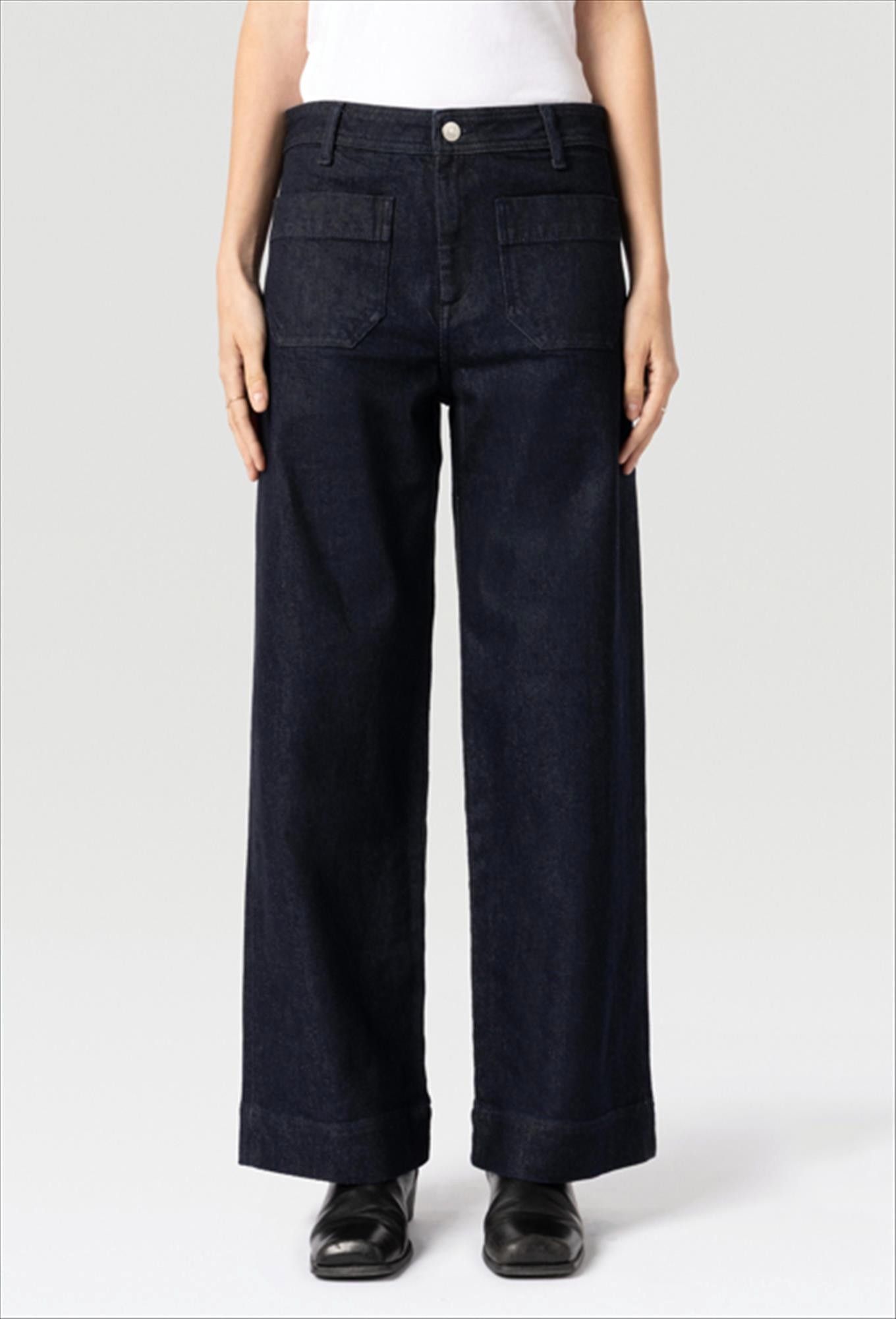 Lee Cooper - Donkerblauwe Kelly wide jeans