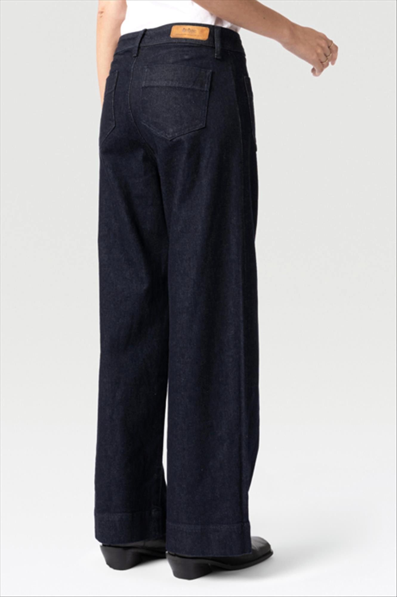 Lee Cooper - Donkerblauwe Kelly wide jeans