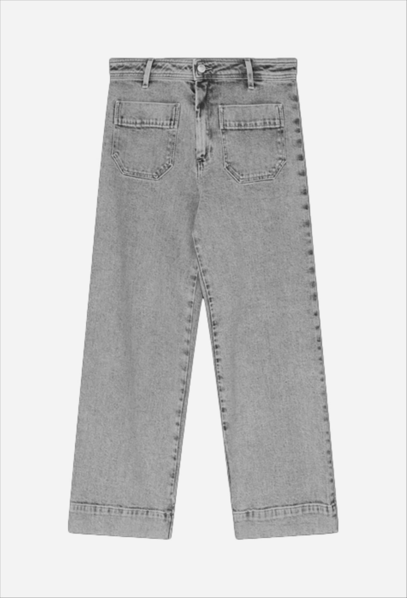 Lee Cooper - Grijze Kelly wide jeans