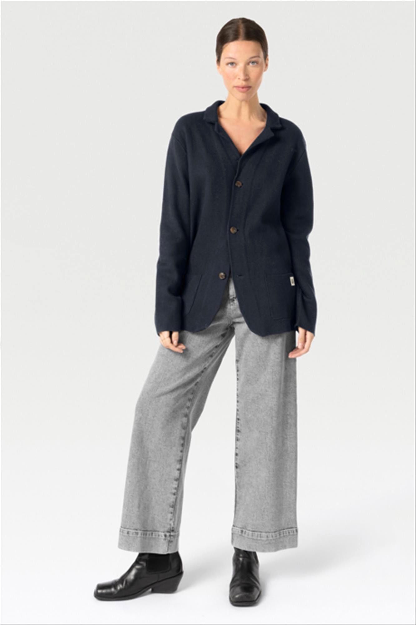 Lee Cooper - Grijze Kelly wide jeans