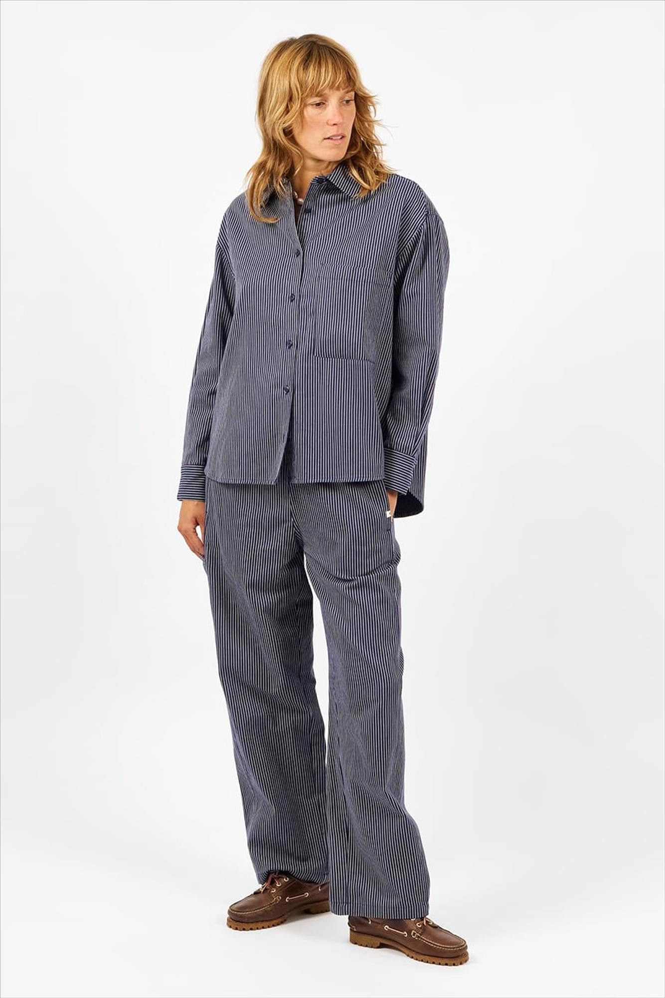 arsene & les pipelettes - Donkerblauwe Rayures broek
