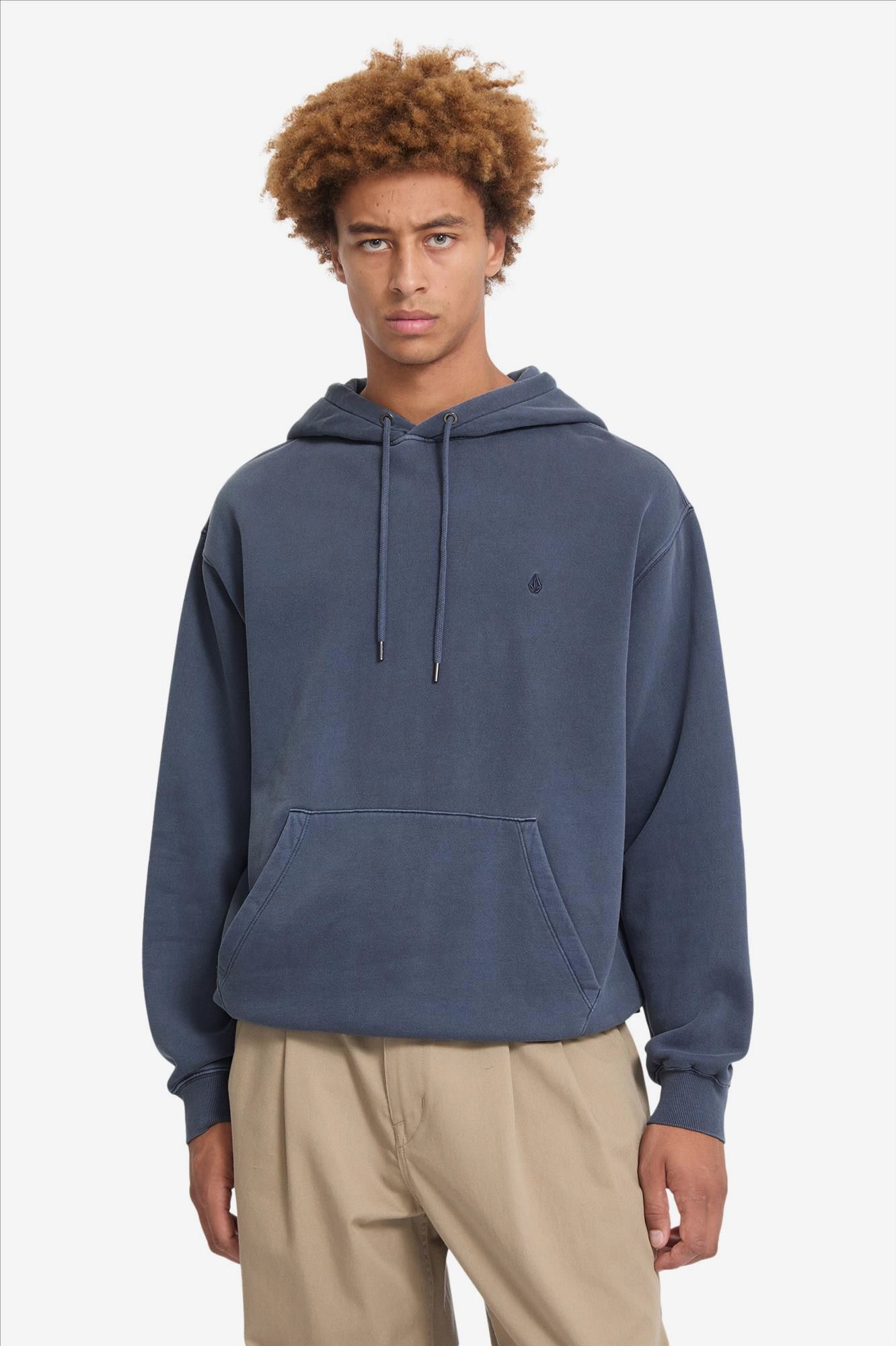 Volcom - Grijsblauwe Single Stone hoodie