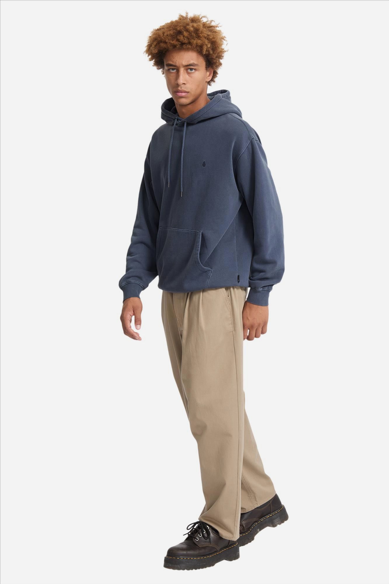 Volcom - Grijsblauwe Single Stone hoodie