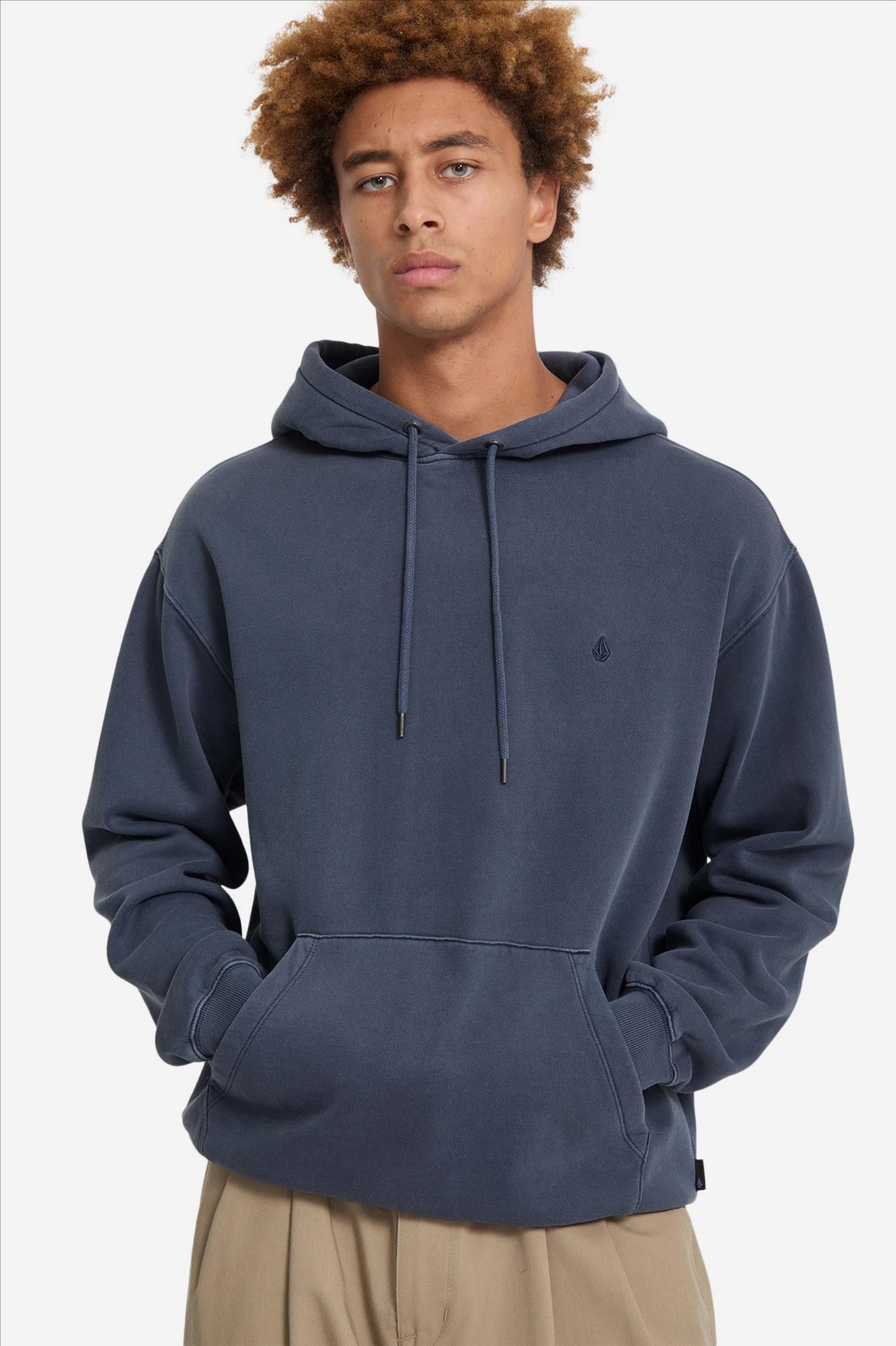 Volcom - Grijsblauwe Single Stone hoodie