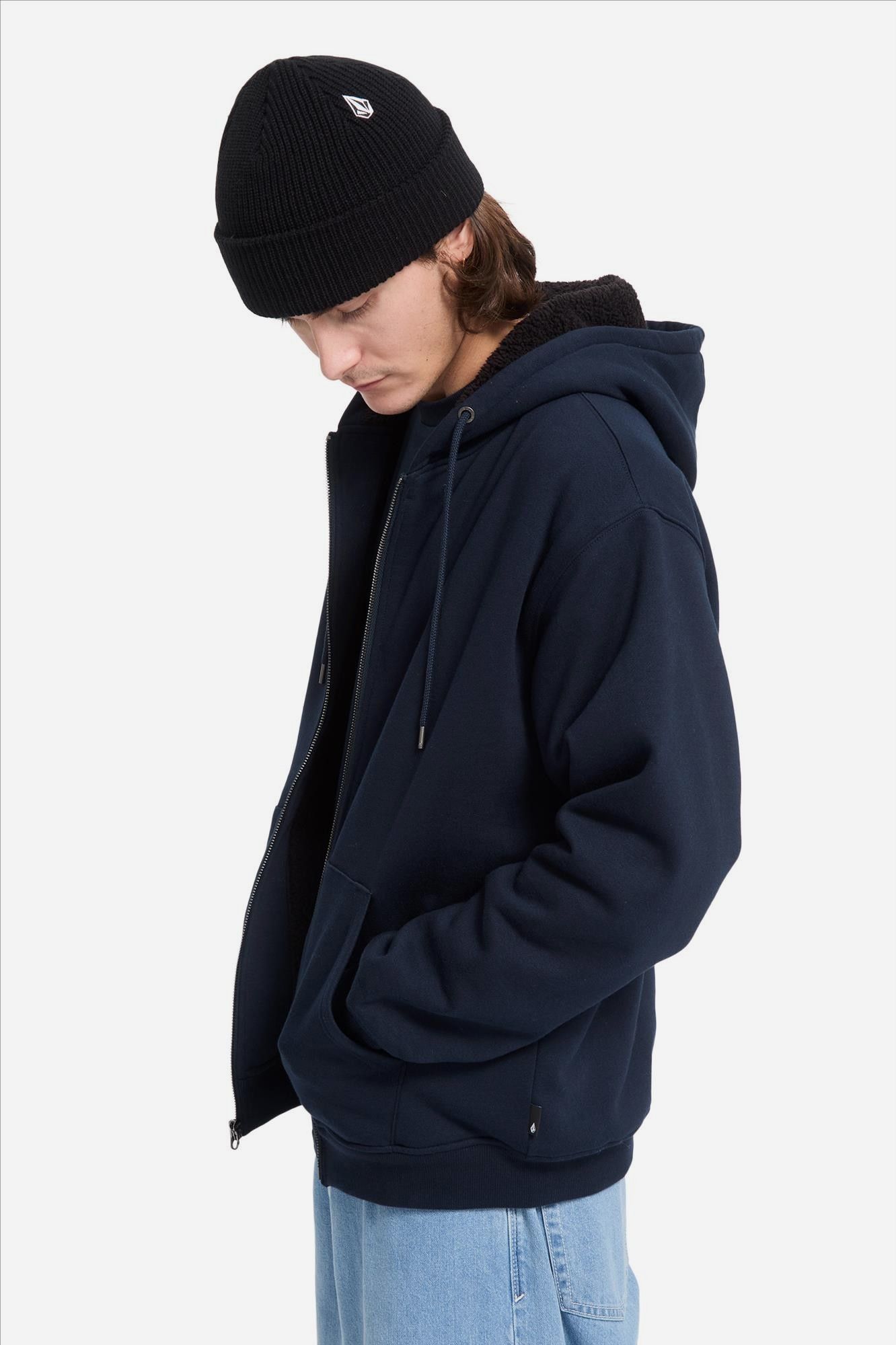 Volcom - Donkerblauwe Single Stone Zip hoodie