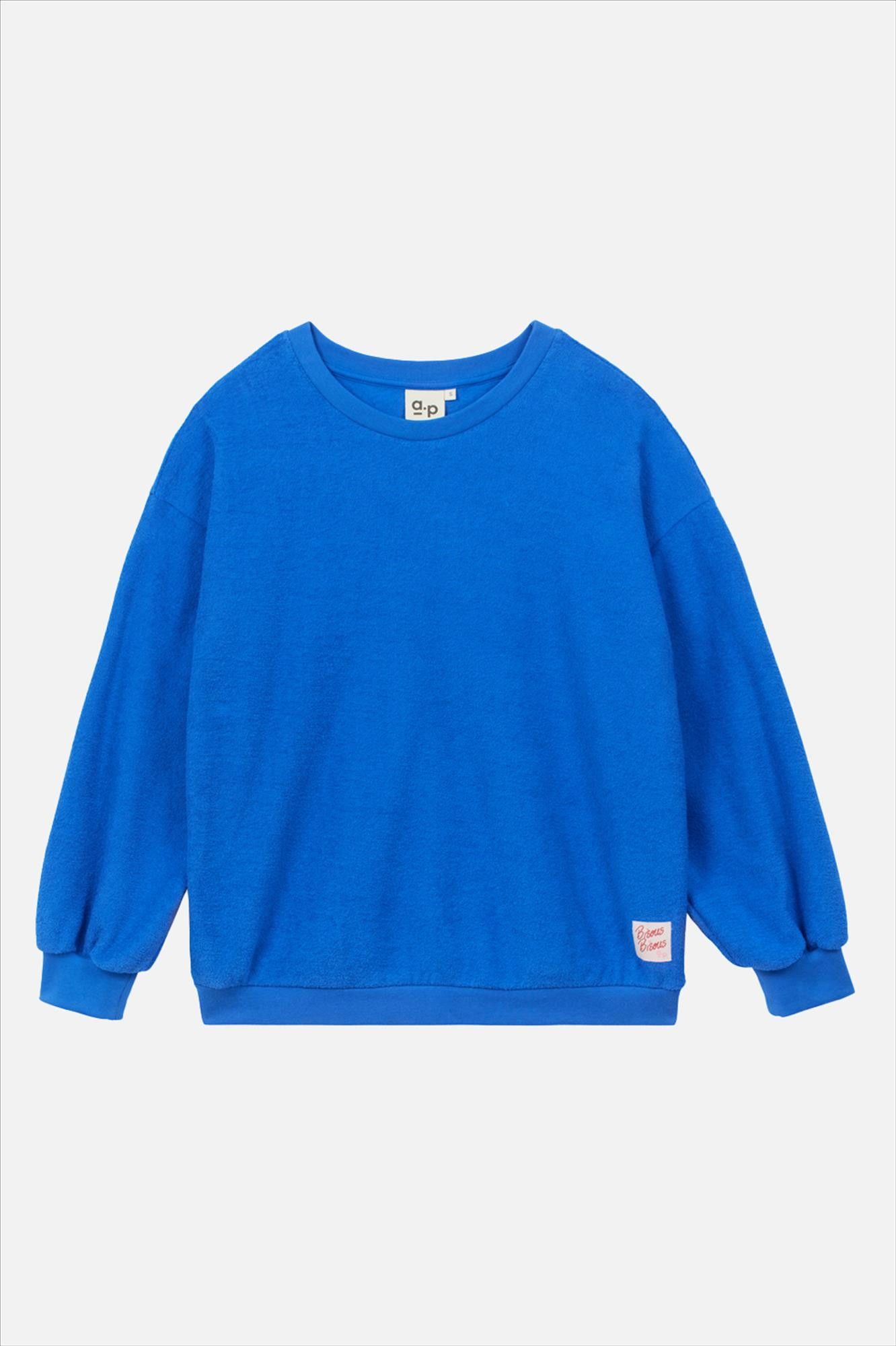arsene & les pipelettes - Blauwe Eponge sweater