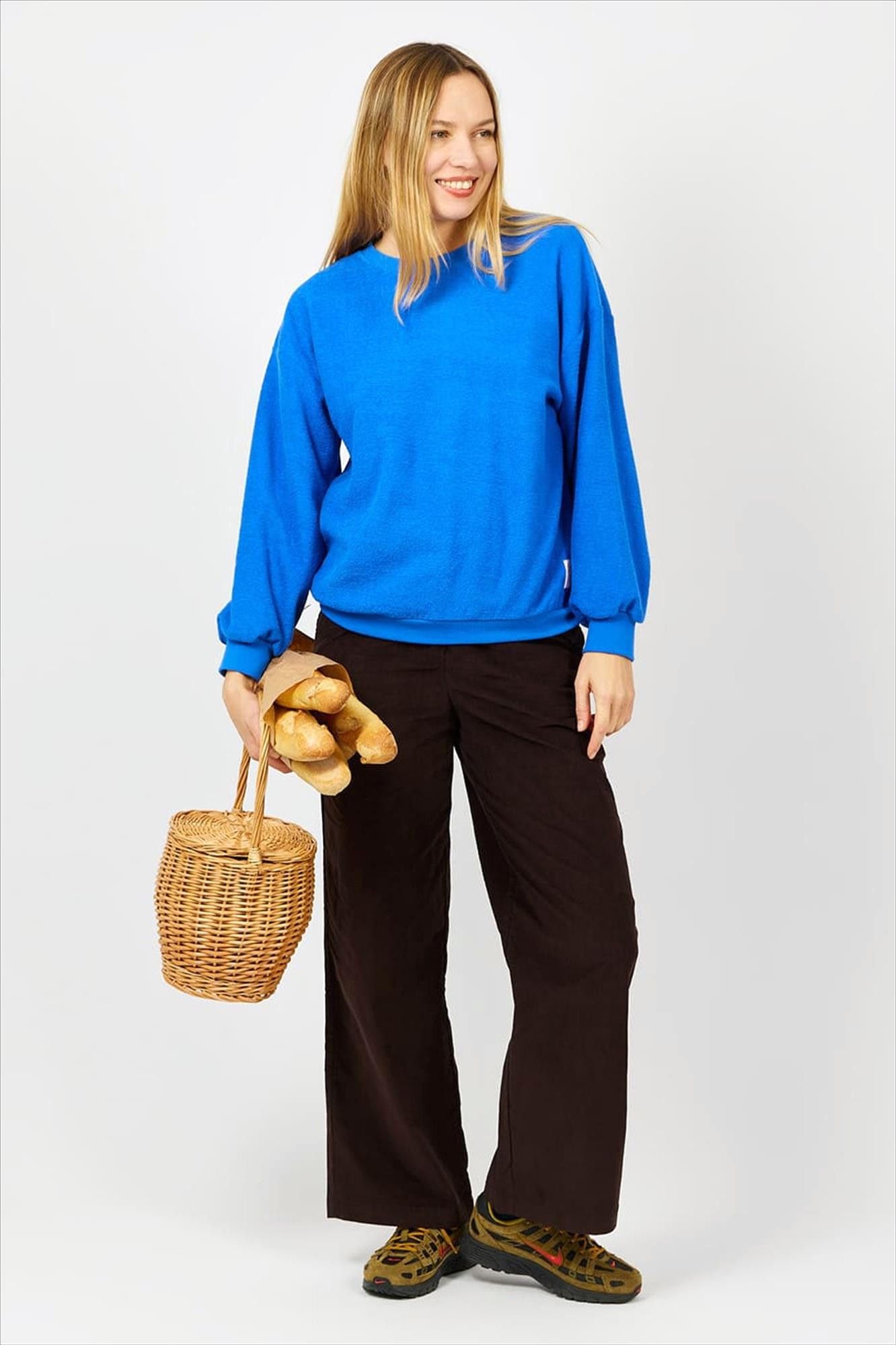 arsene & les pipelettes - Blauwe Eponge sweater