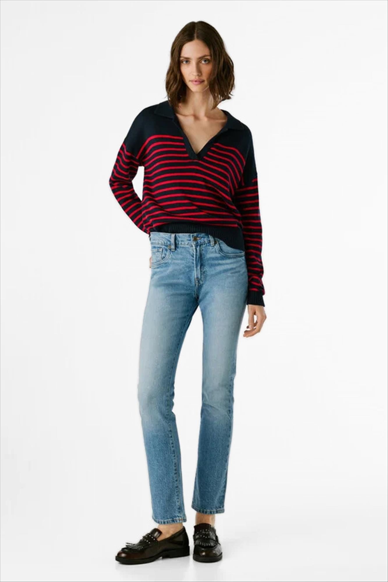 Pepe Jeans London - Blauwe Grace slim jeans
