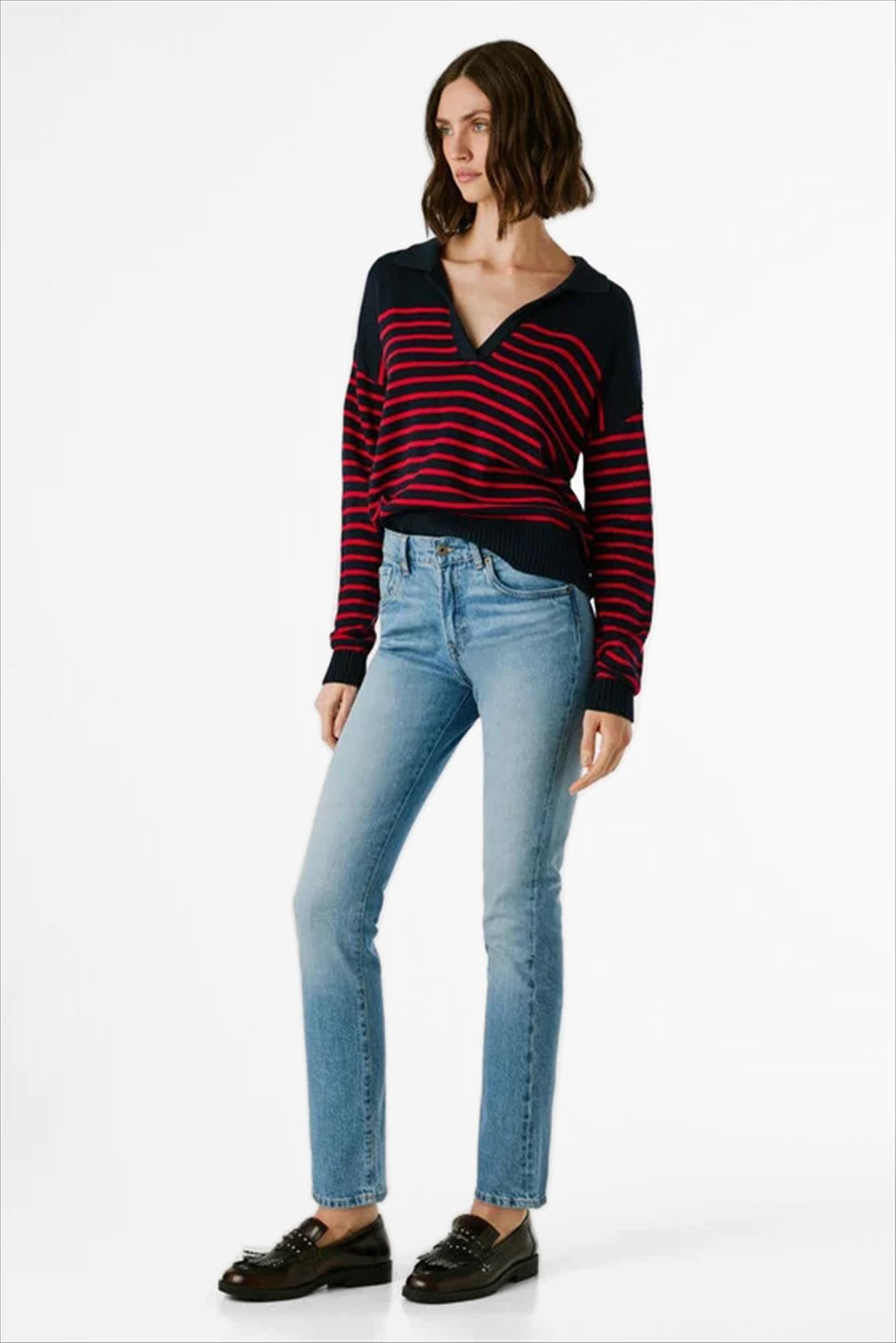 Pepe Jeans London - Blauwe Grace slim jeans