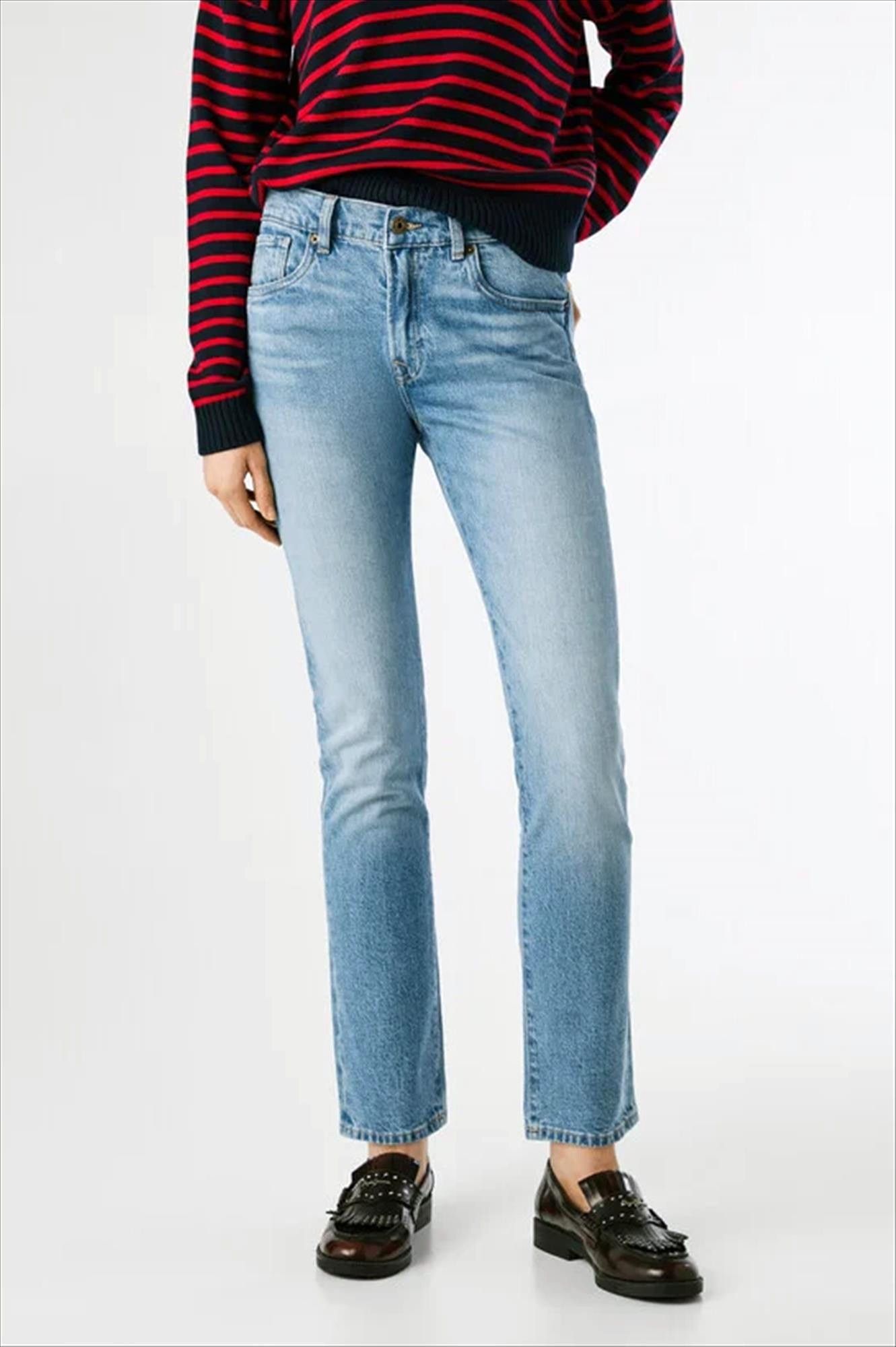 Pepe Jeans London - Blauwe Grace slim jeans
