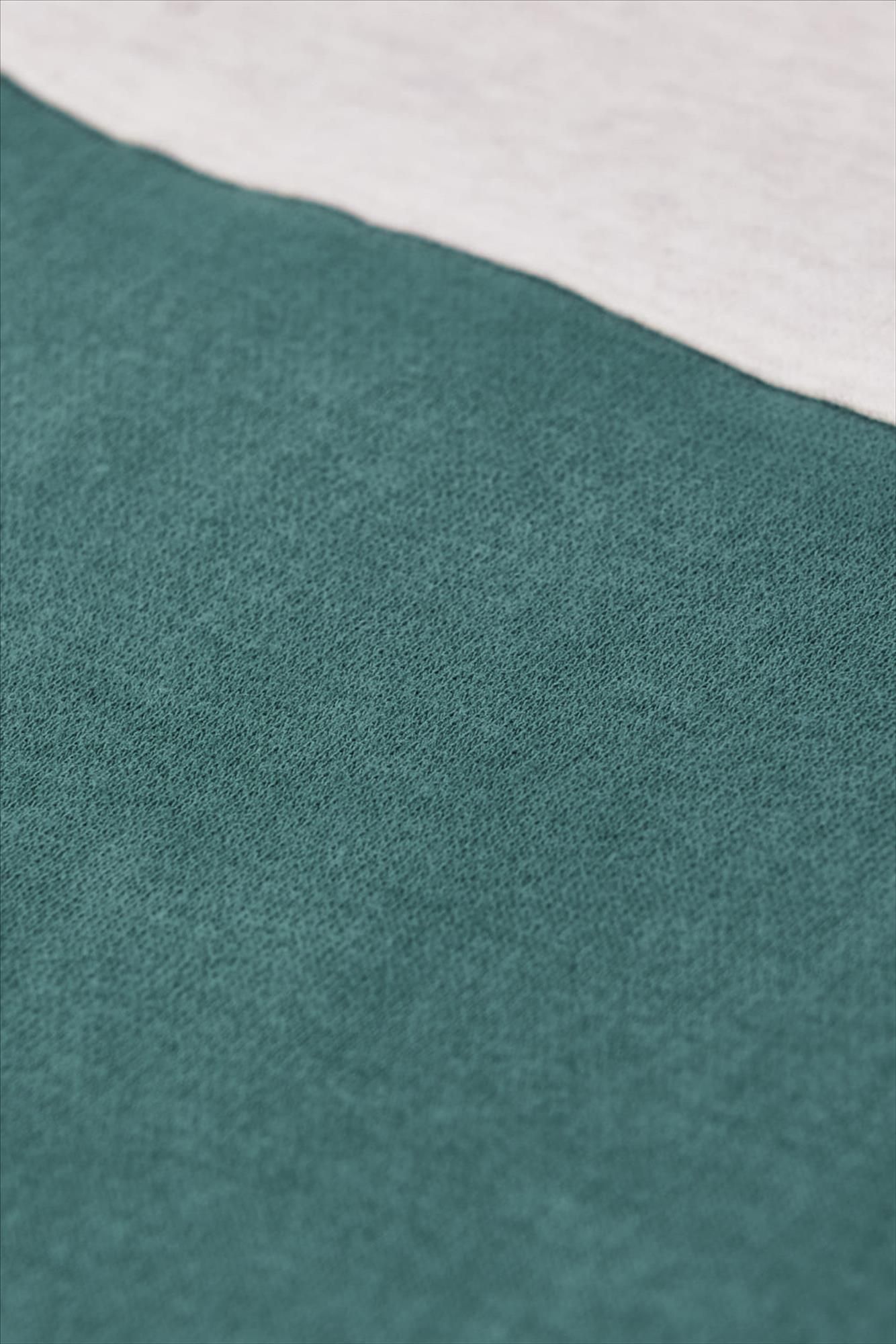 arsene & les pipelettes - Ecru-Groene Bicolore sweater