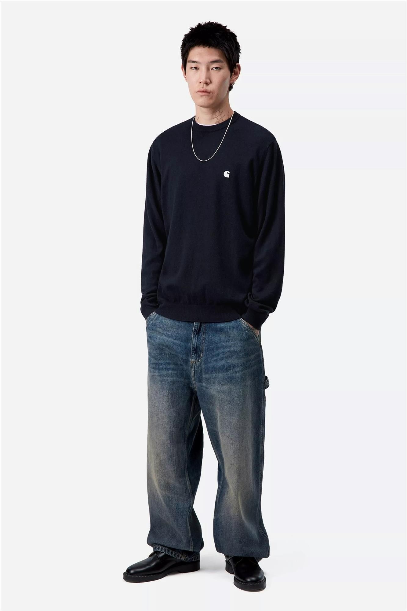 Carhartt WIP - Donkerblauwe Madison trui