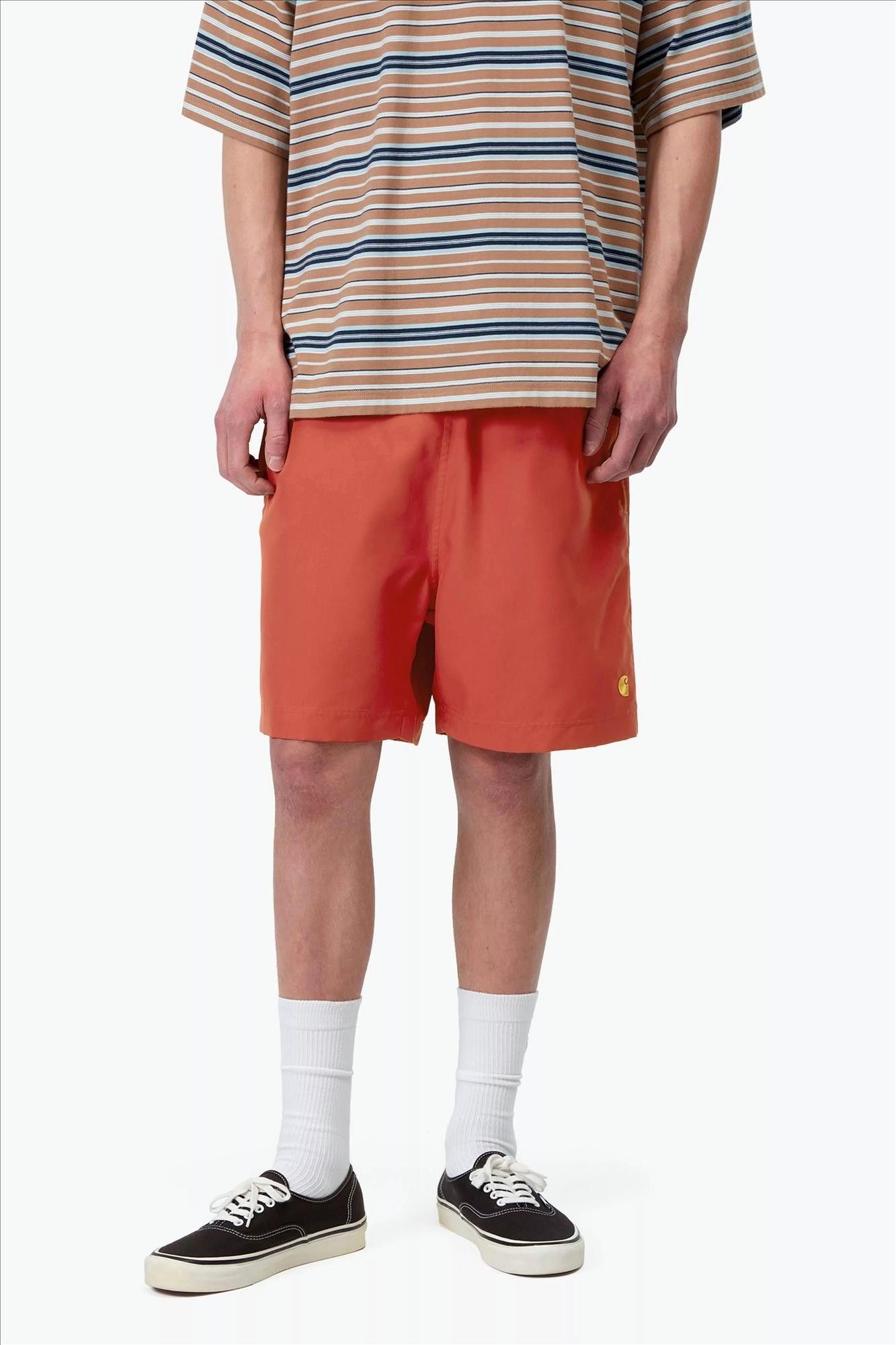 Carhartt WIP - Donkeroranje Chase zwemshort