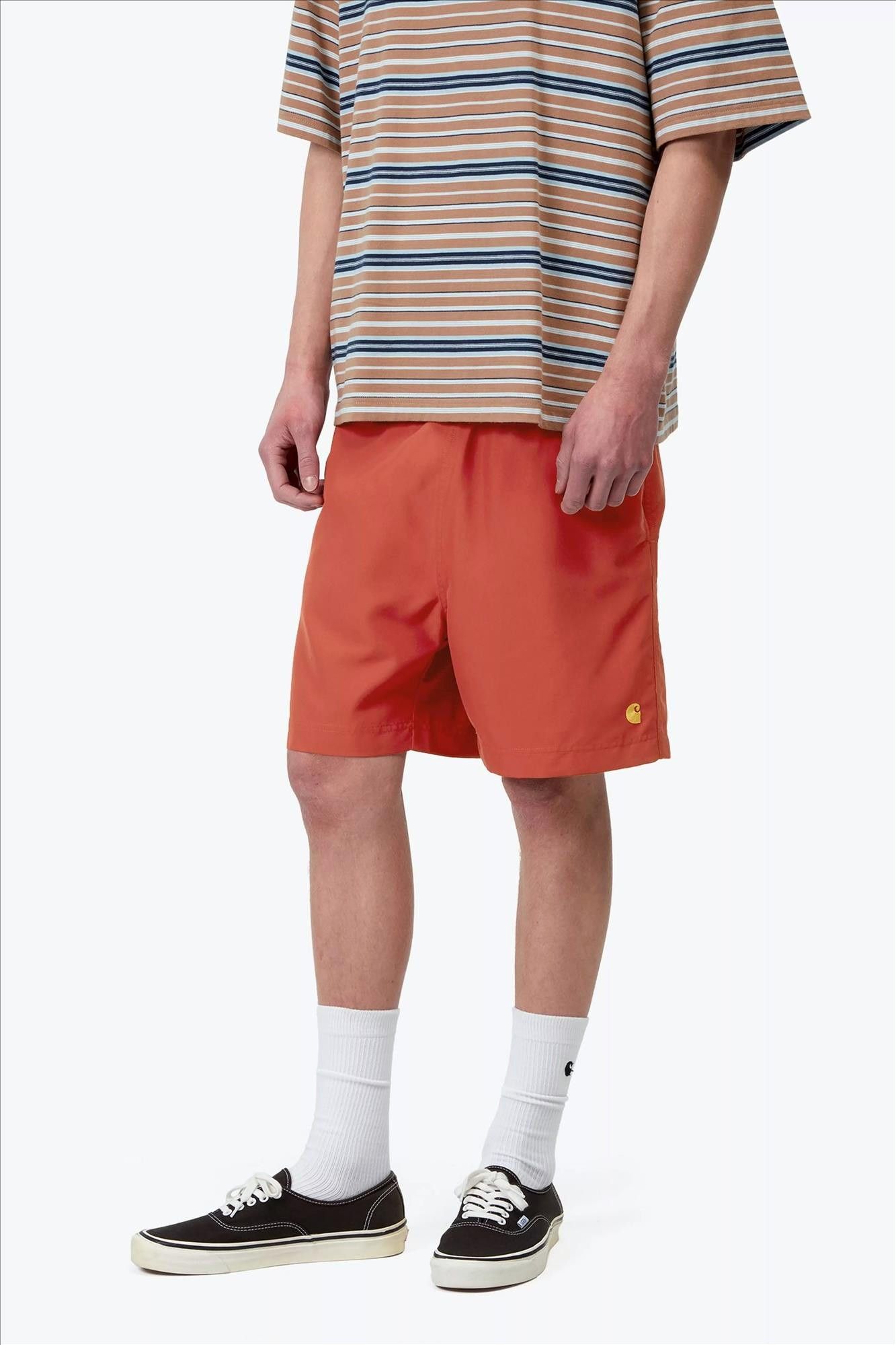 Carhartt WIP - Donkeroranje Chase zwemshort