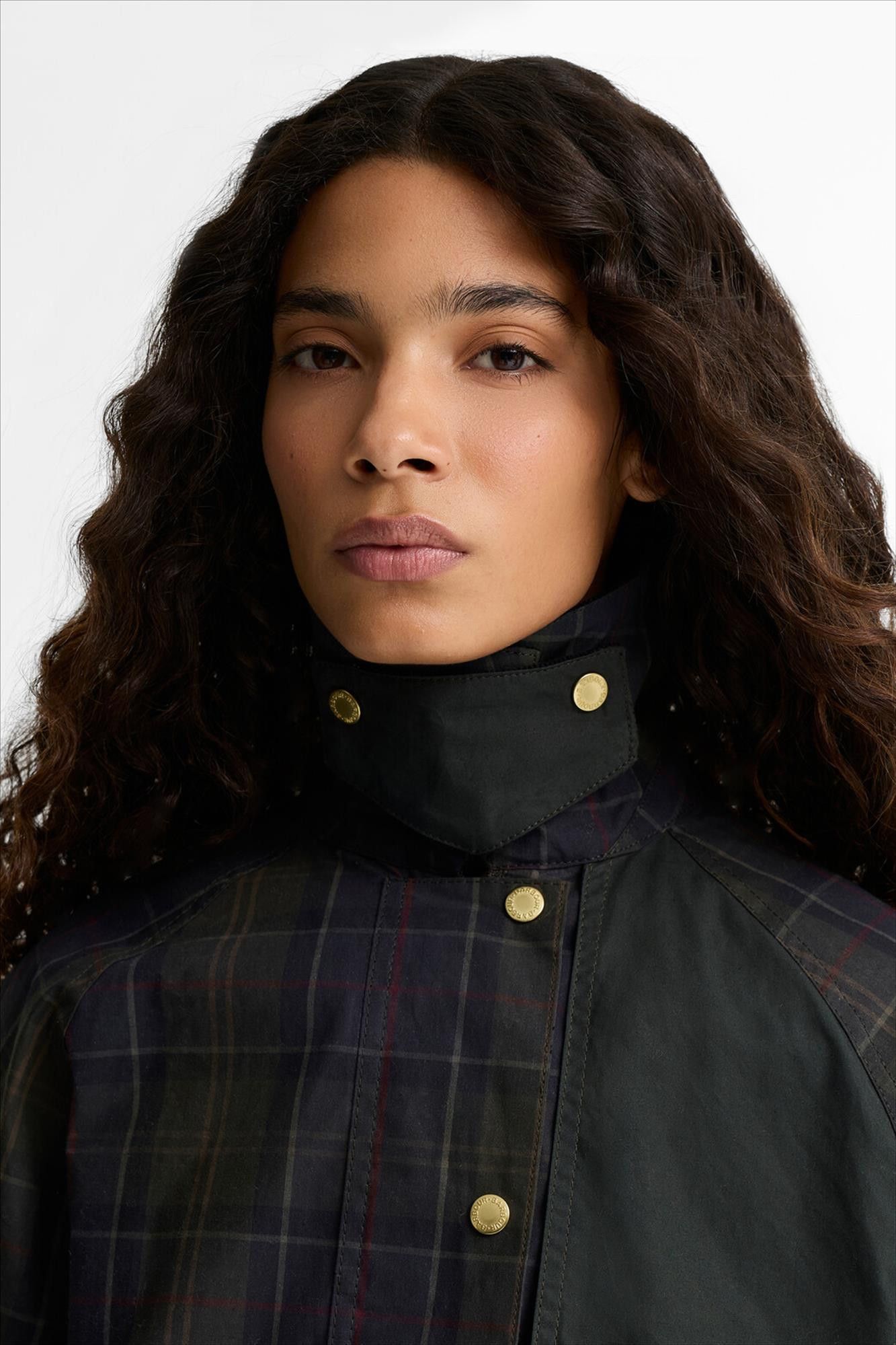 Barbour - Donkergroen-Blauwe Truro jas