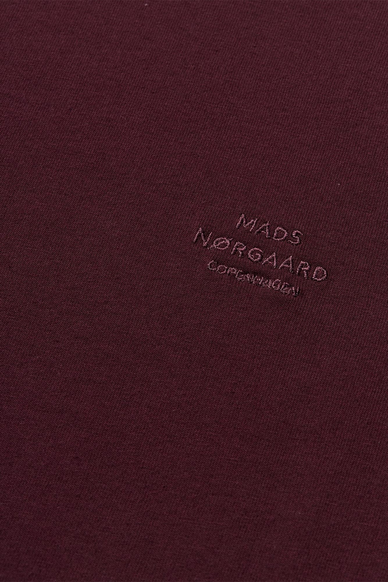 MADS NORGAARD - Donkerpaarse Frode Logo T-shirt