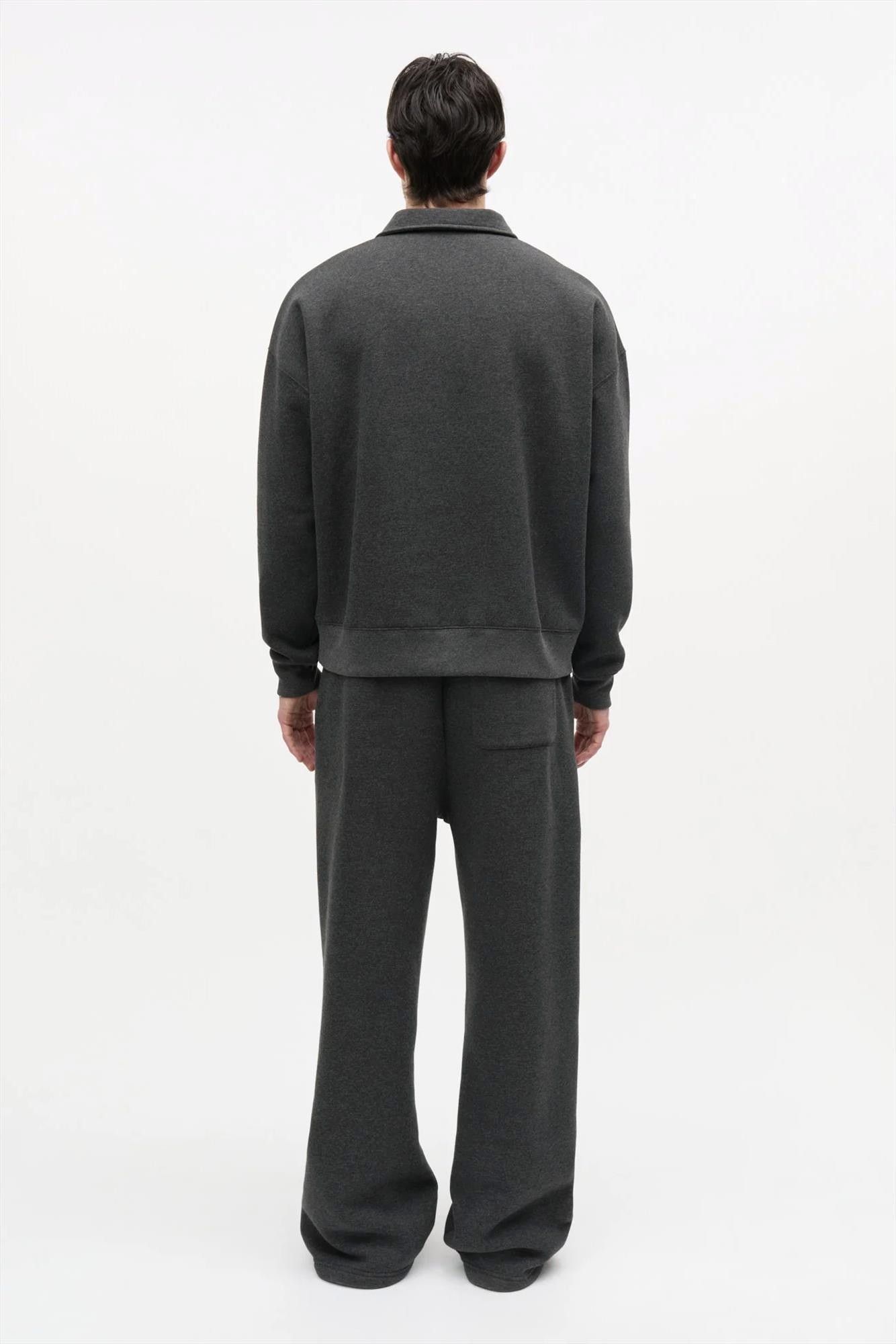 MADS NORGAARD - Donkergrijze Bram polosweater