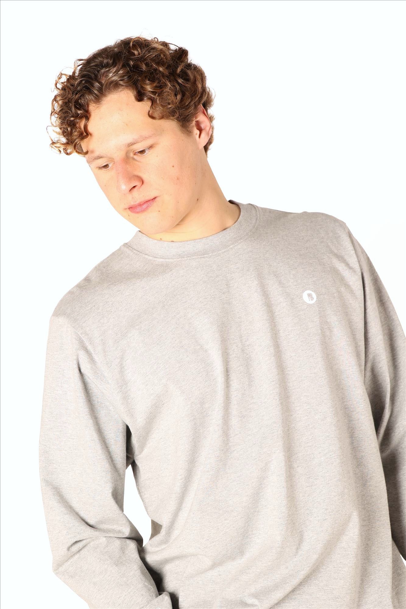 Brooklyn - Grijze B-Icon longsleeve
