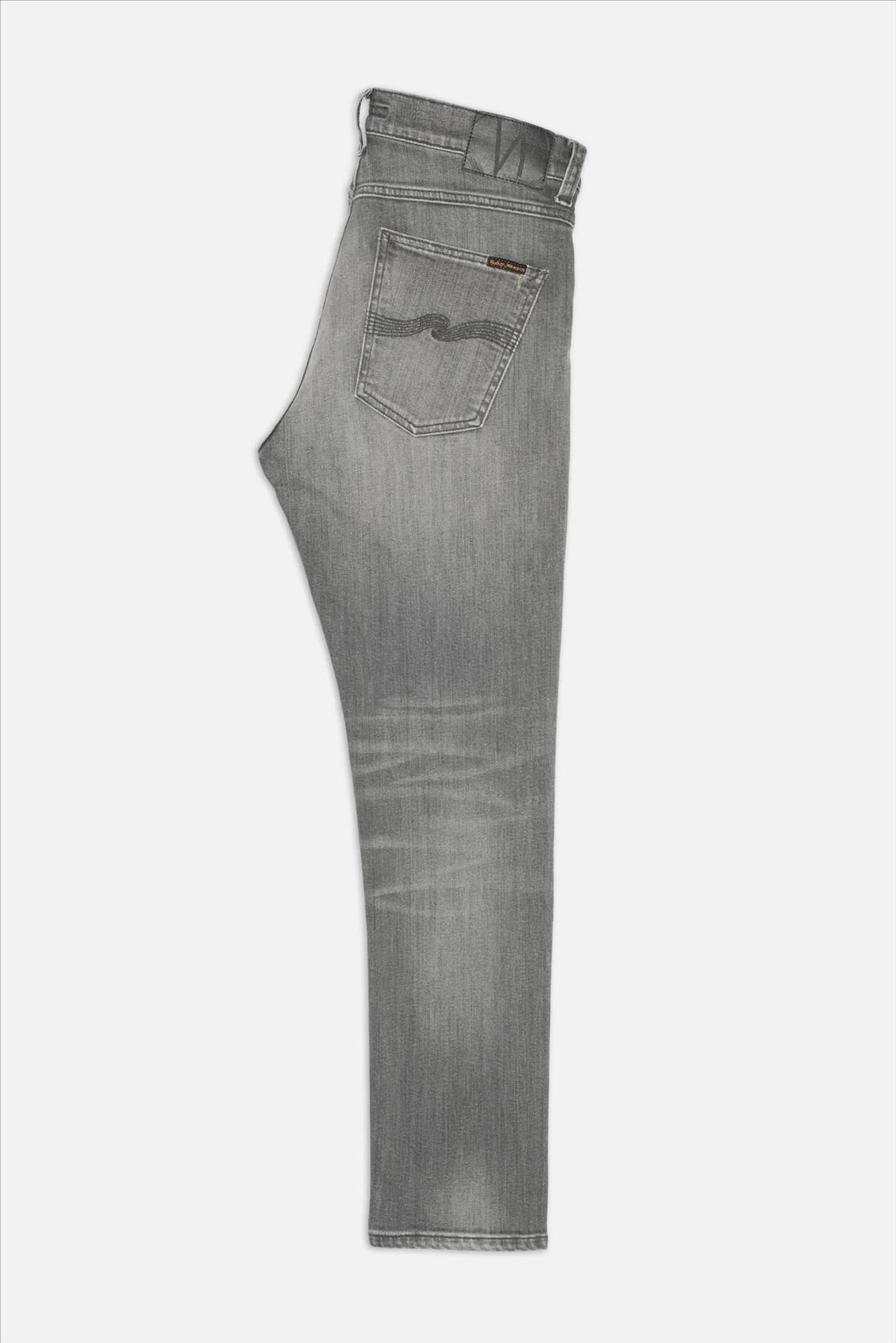 Nudie Jeans Co. - Grijze Lean Dean slim tapered jeans